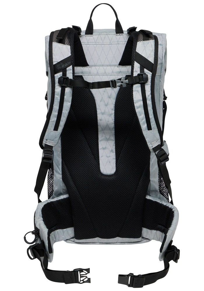 Daypack JACK WOLFSKIN "WANDERMOOD ROLLTOP 30", grau (rainstorm), Rucksäcke, onesize, Obermaterial: 61% Polyester, 39% Polyamid 3