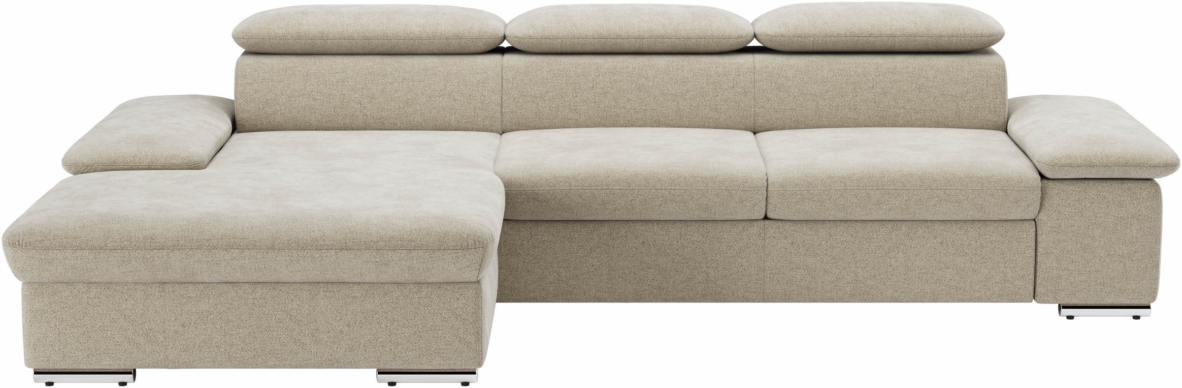 sit&more Ecksofa »Valantine L-Form«, inkl. Kopf- und Armteilverstellung, wahlweise mit Bettfunktion