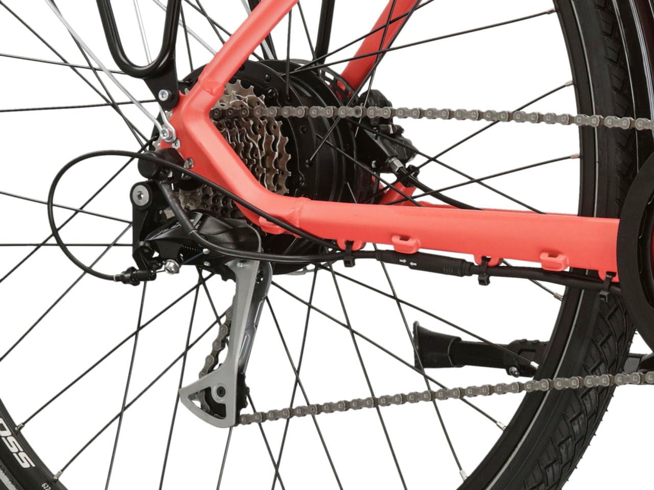 Kross E-Bike »E-Citybike Sentio Hybrid 2.0 28 Zoll orange«, 9 Gang, Shimano, Alivio T4000, Heckmotor 250 W