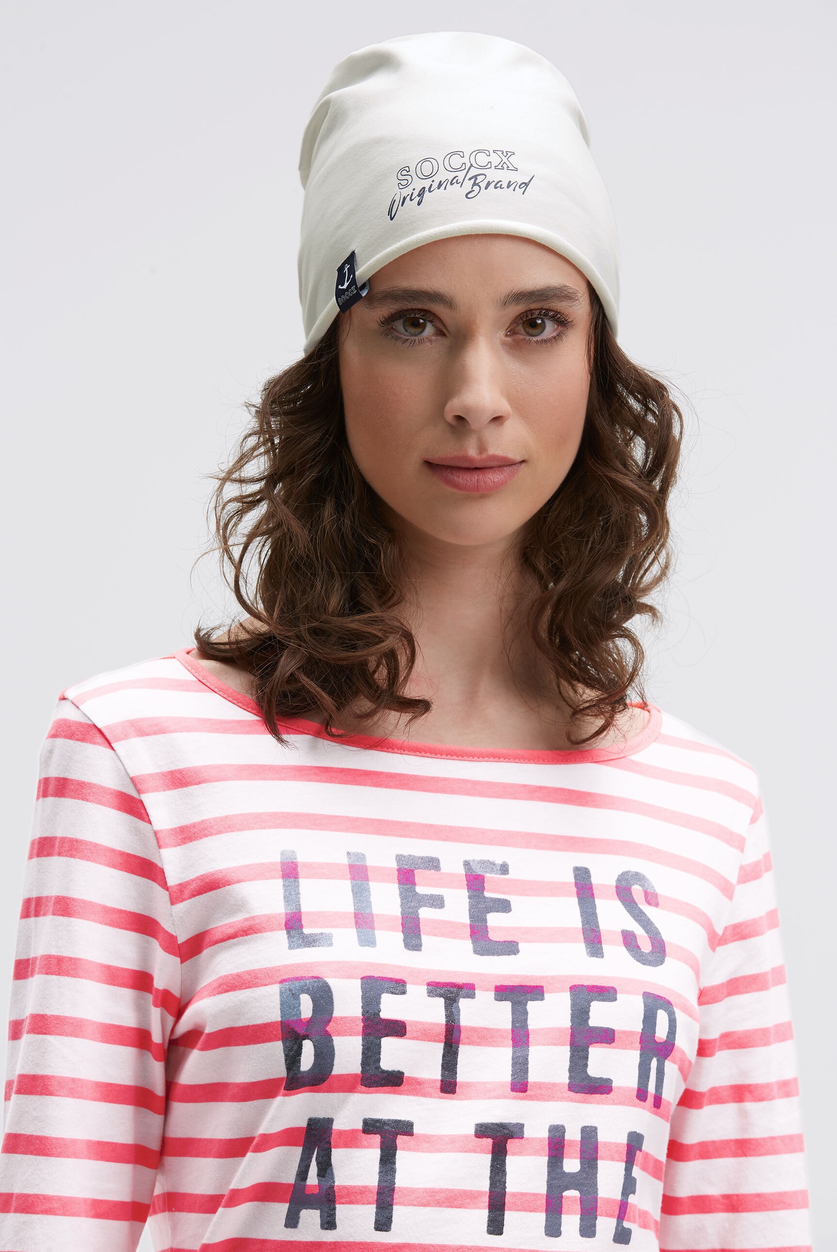 SOCCX Beanie, mit Rollsaum günstig online kaufen