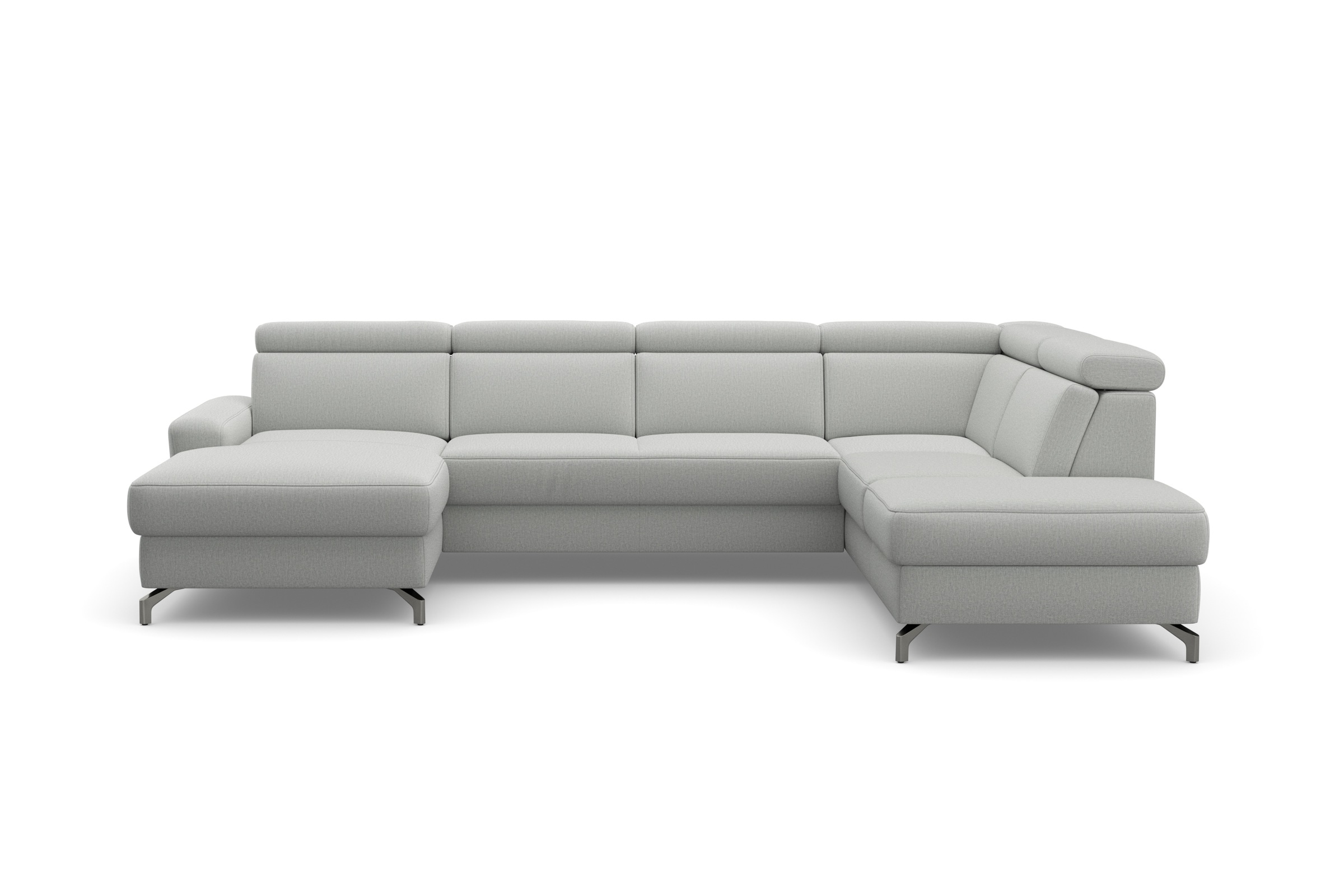 sit&more Wohnlandschaft "Scarlett U-Form" inklusive Kopfteilverstellung, optional Schlaffunktion & Bettkasten