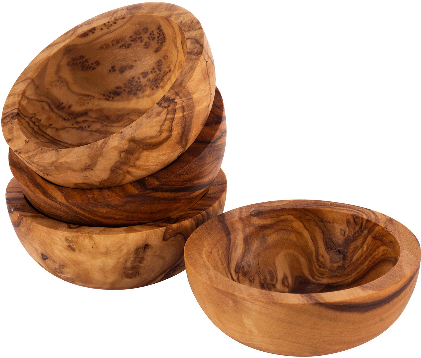 APS Dipschale "OLIVE" 4 Stk. aus Holzwerkstoff geöltes Olivenholz, jedes St günstig online kaufen