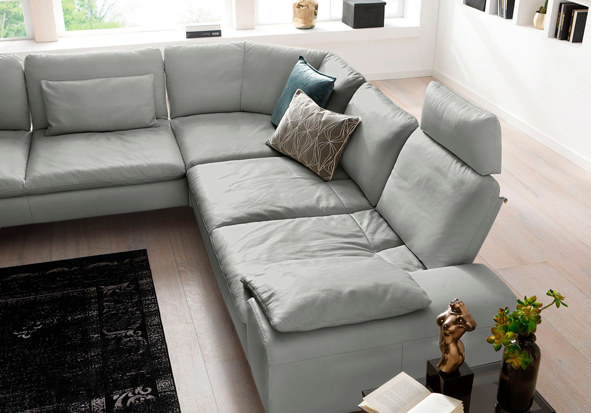 W.SCHILLIG Ecksofa "valentinoo, Designsofa, elegant und bequem, L-Form", (S günstig online kaufen