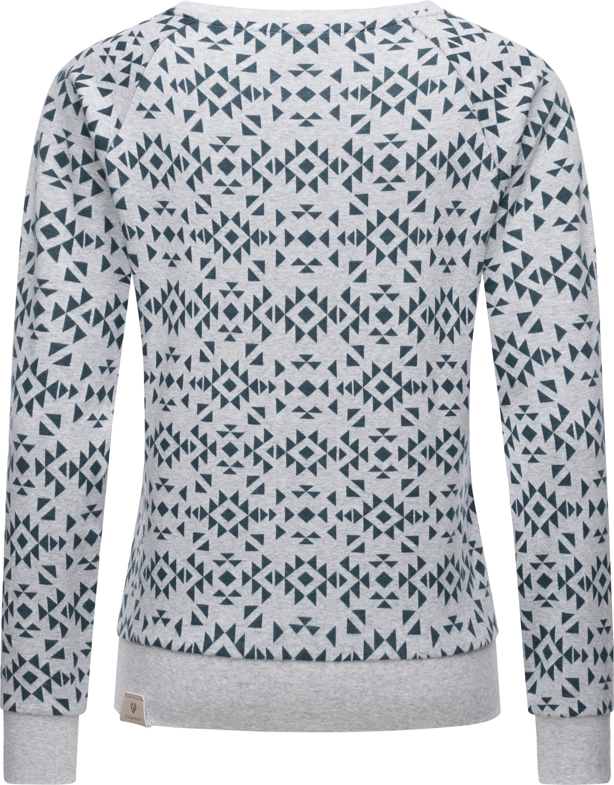 Ragwear Rundhalspullover »Darria Aztec«, Leichter Damen Pullover mit coolem Print-Muster