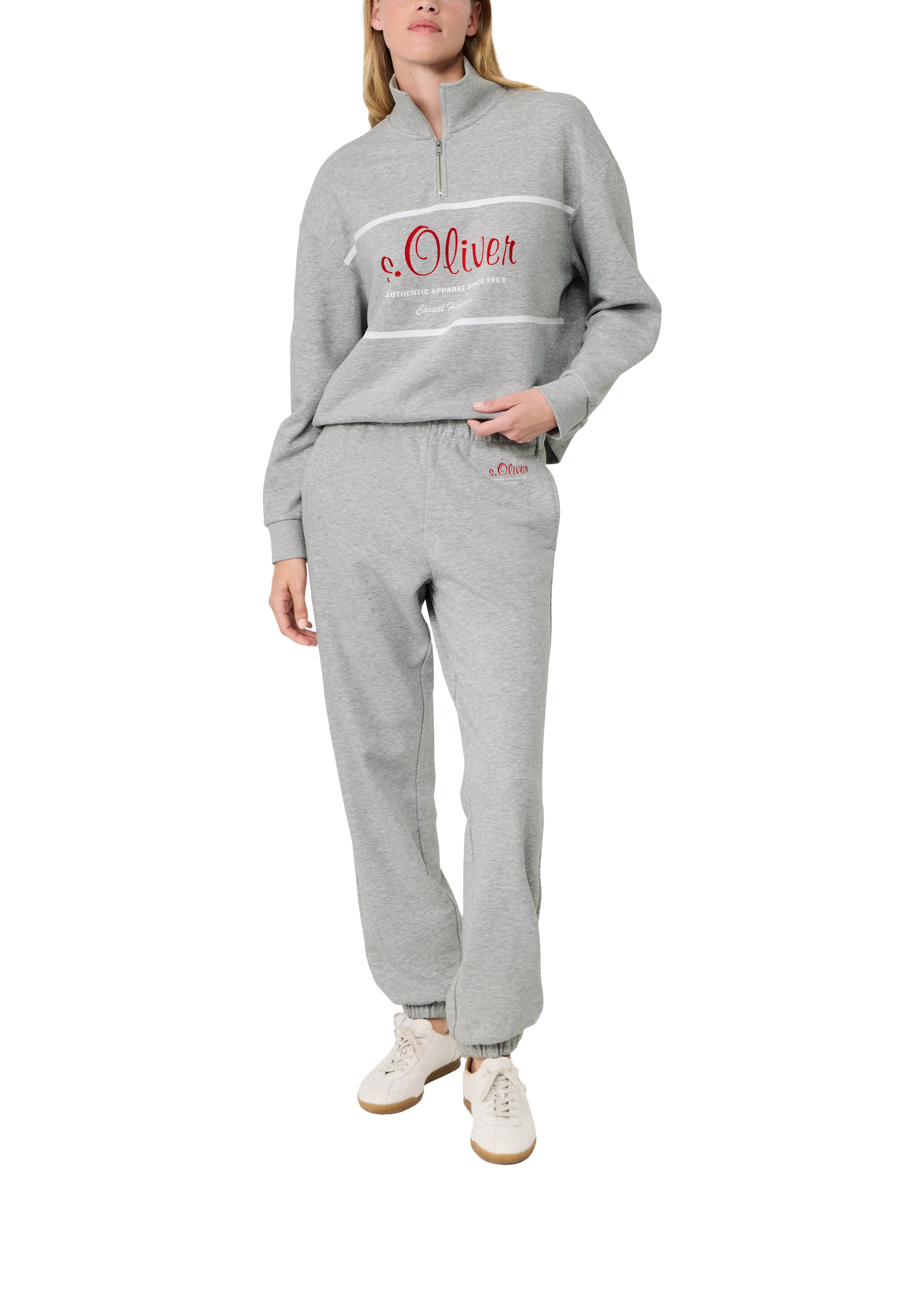 s.Oliver Jogginghose »s.Oliver X Heidi Klum Joggpants mit Logo«  mit elastischen Bündchen und kleinem Logoprint