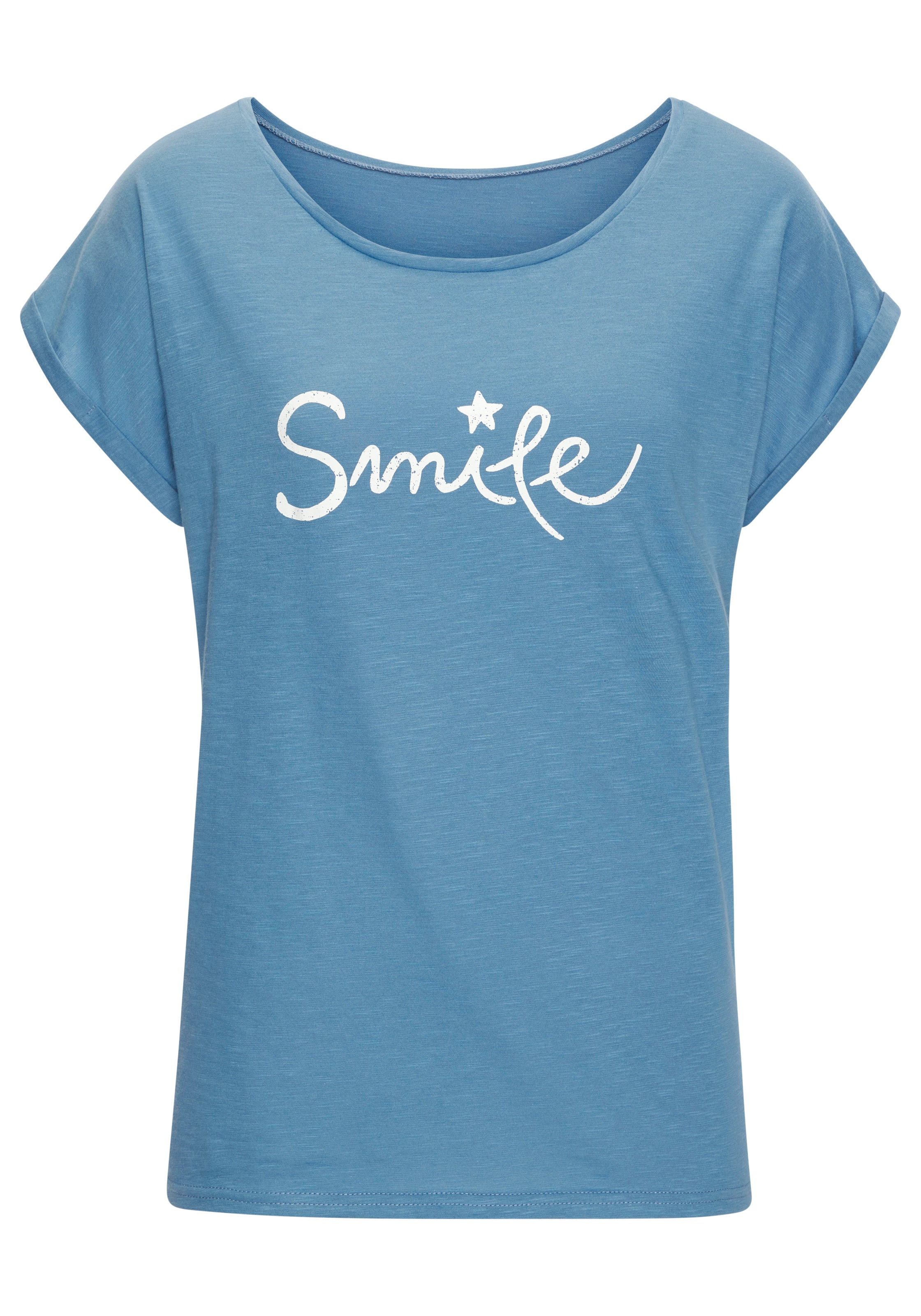 Beachtime T-Shirt "mit Frontdruck "Smile"", aus weicher Baumwoll-Qualität günstig online kaufen