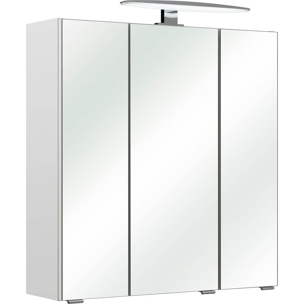 Saphir Spiegelschrank »Quickset 953 Badschrank, 3 Spiegeltüren, 6 Einlegeböden, 65 cm breit«