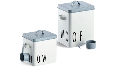 Zeller Present Vorratsdose »Woof«, (2 tlg.), für Hundefutter kaufen