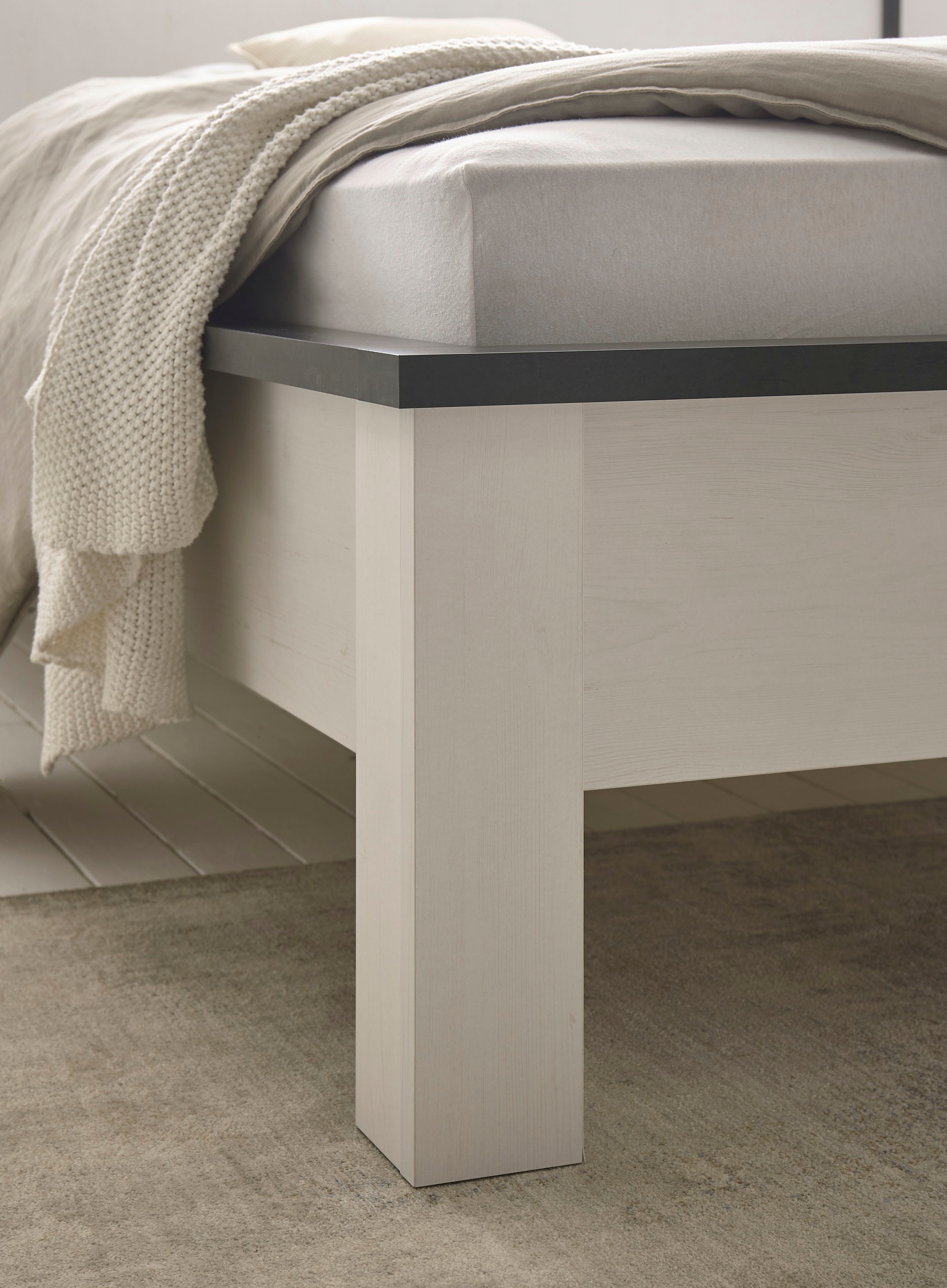 Home affaire Schlafzimmer-Set »SHERWOOD«, (3 tlg.), Liegefläche 90x200cm, Schrank 2-trg. 93cm breit