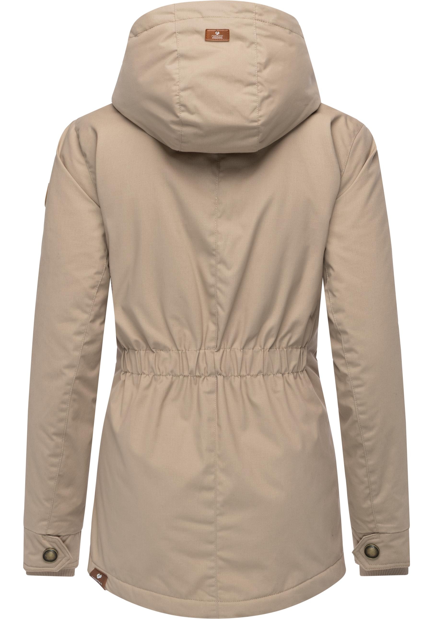 Ragwear Winterjacke »Monade«, mit Kapuze, Damen Winterparka mit Kapuze und m. Fleece gefüttert