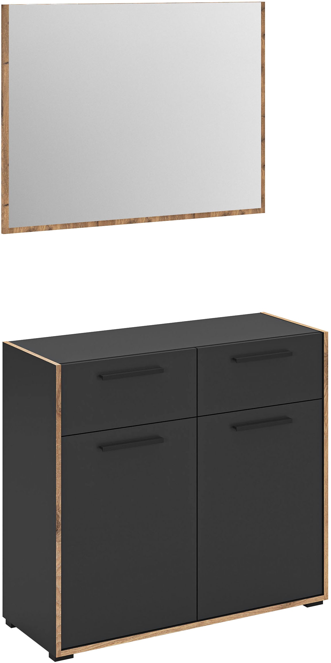 INOSIGN Garderoben-Set "MUSTA, 2-teilig, bestehend aus: Kommode & Garderobe günstig online kaufen