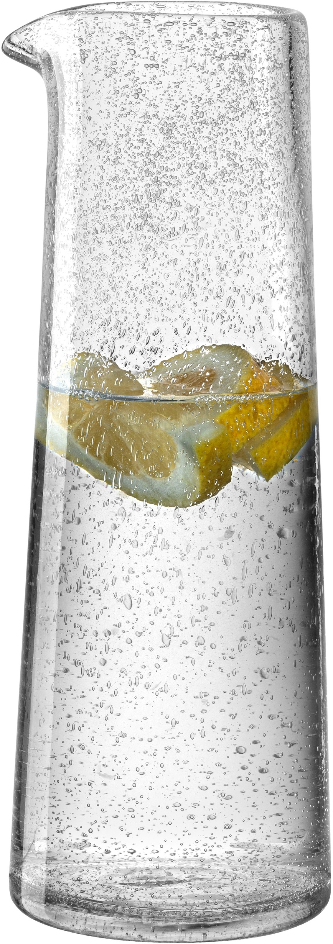 LEONARDO Wasserkrug »BURANO, Krug, 900 ml« aus Schaumglas, in konischer Form, spülmaschinengeeignet