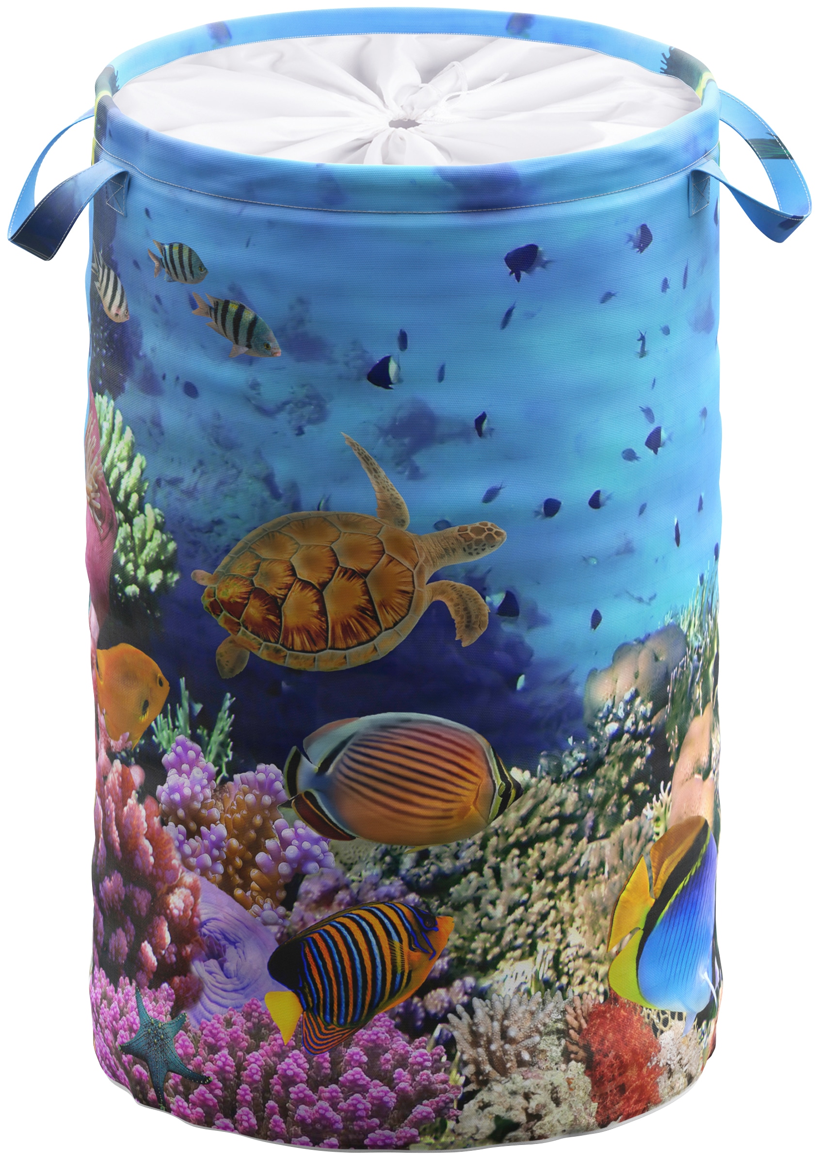 Wäschekorb »Ocean«, 60 Liter, faltbar, mit Sichtschutz