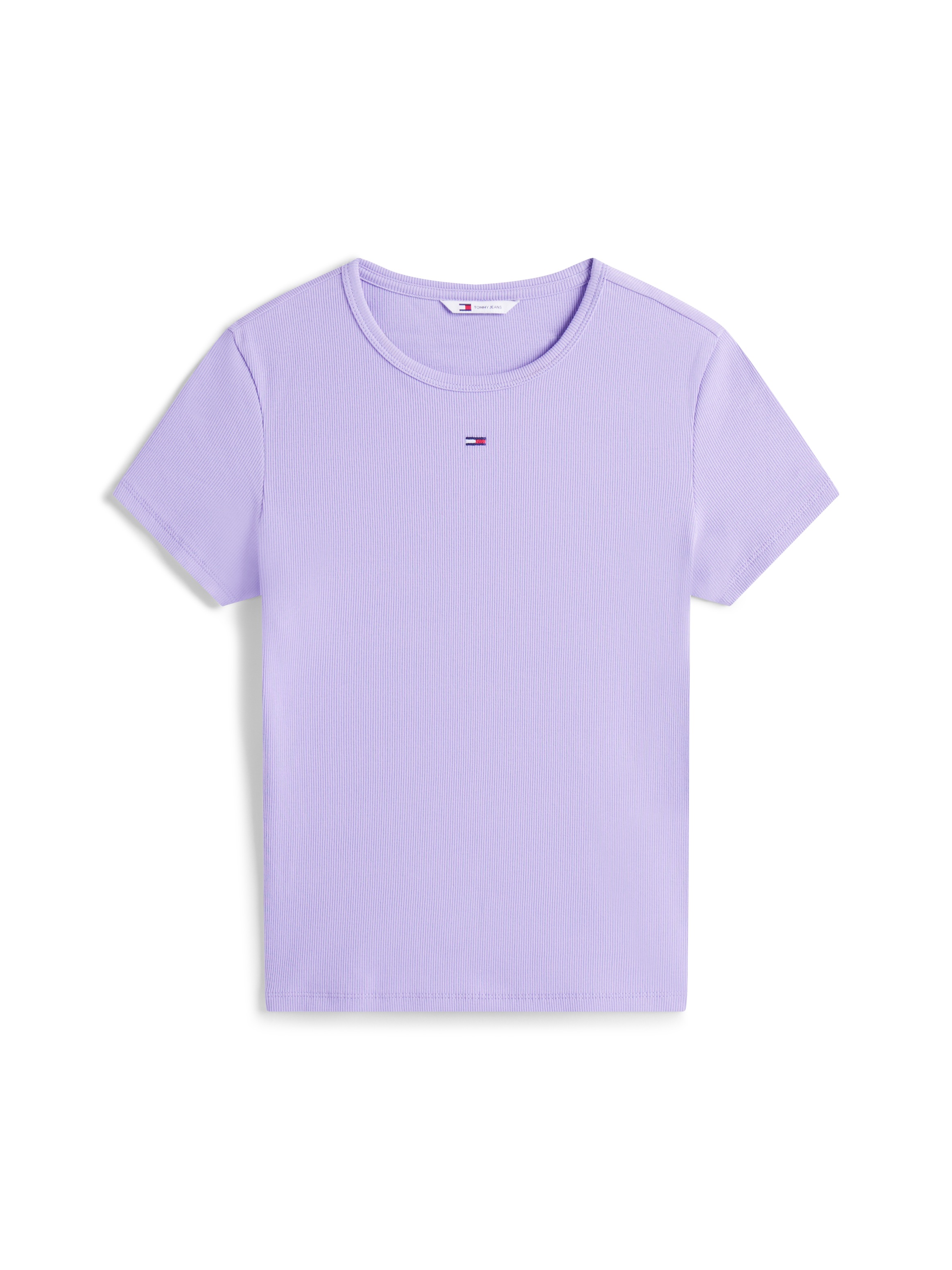 Thumbnail - Tommy Jeans "TJW SLIM ESSENTIAL RIB SS EXT" Baumwollmischung, slim fit, figurbetont, in gerippter Struktur