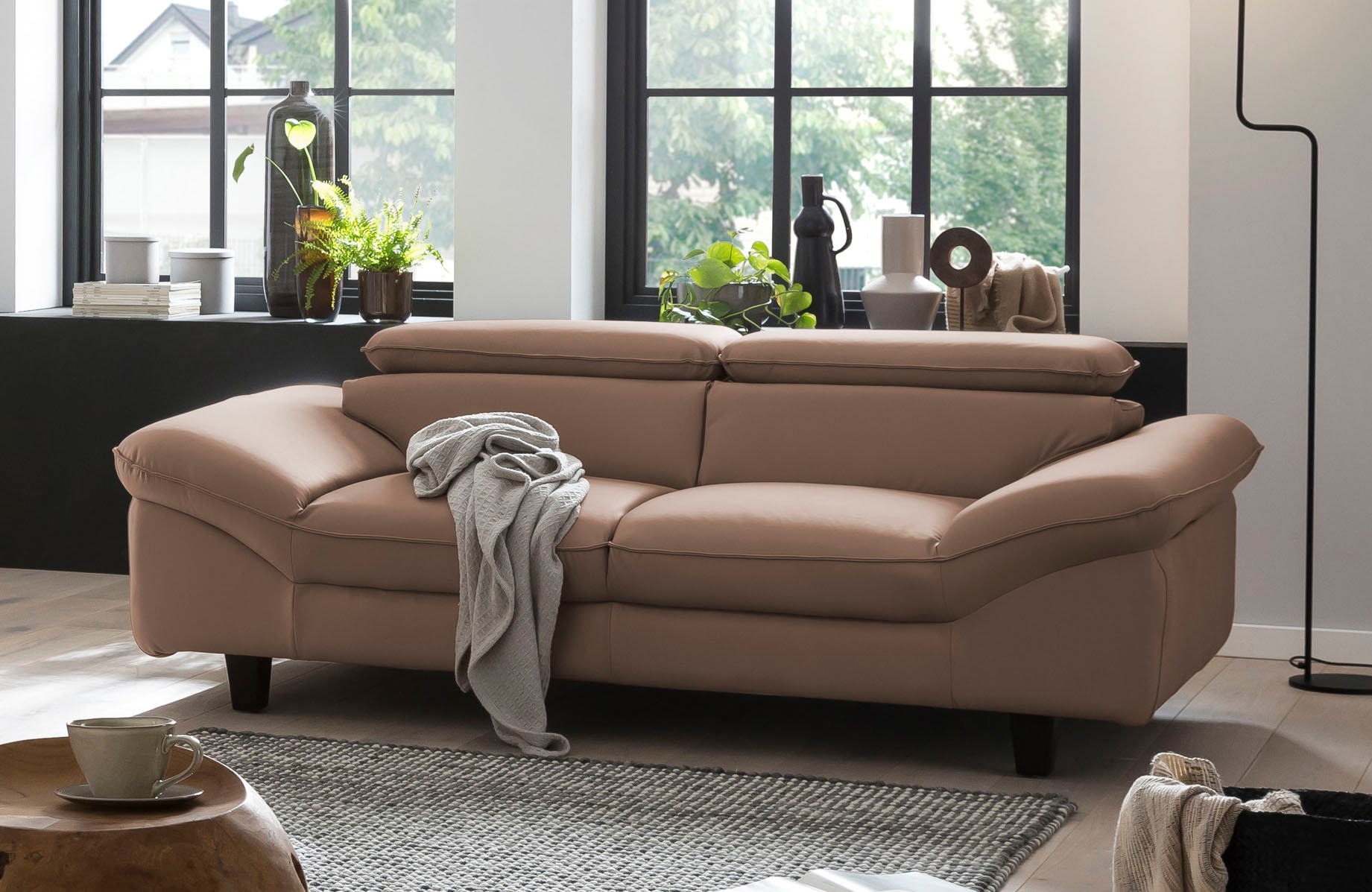 Home affaire 3-Sitzer »Pilot«, Big-Sofa mit Kopfteilverstellung