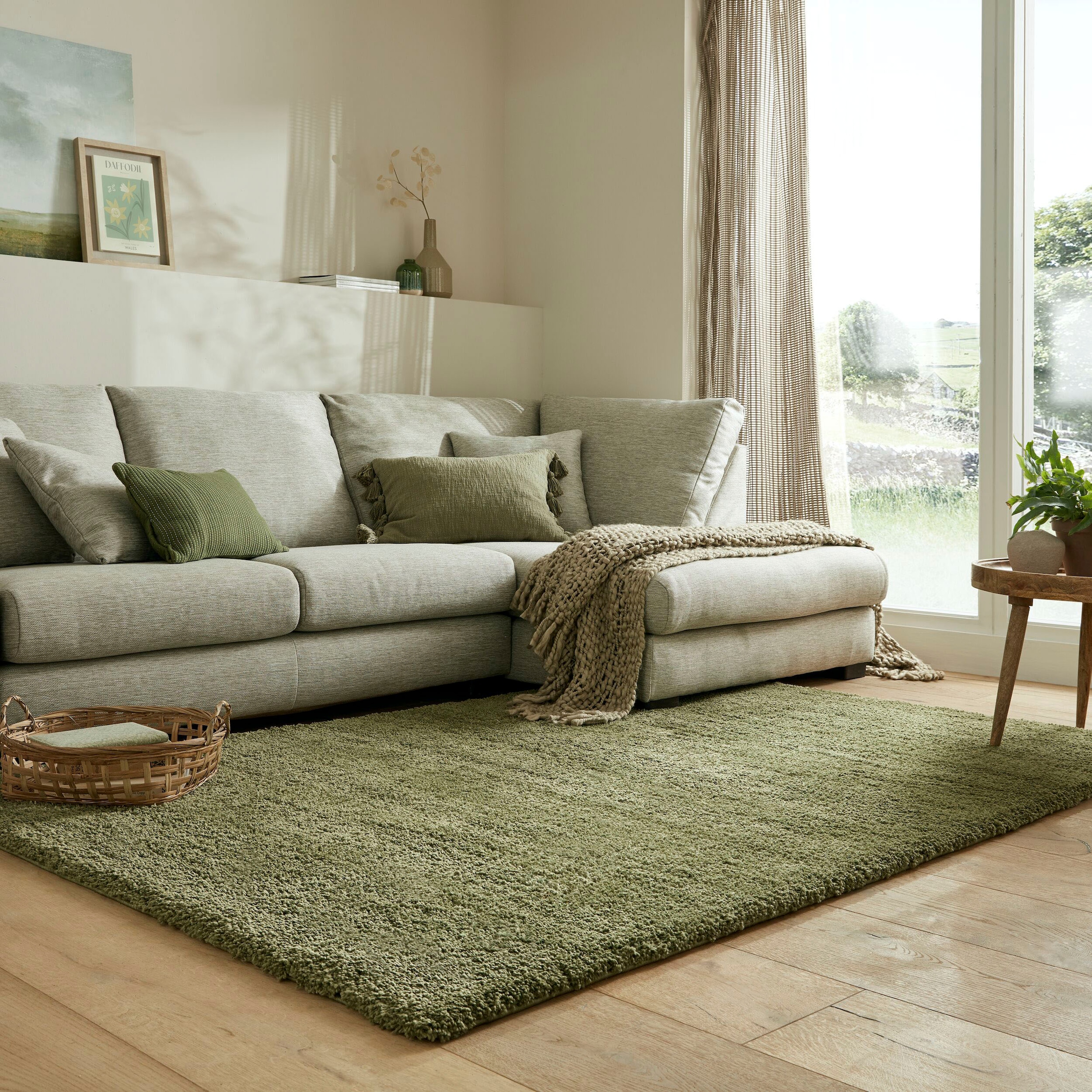 FLAIR RUGS Hochflor-Teppich "Feather" rechteckig 40 mm Höhe günstig online kaufen