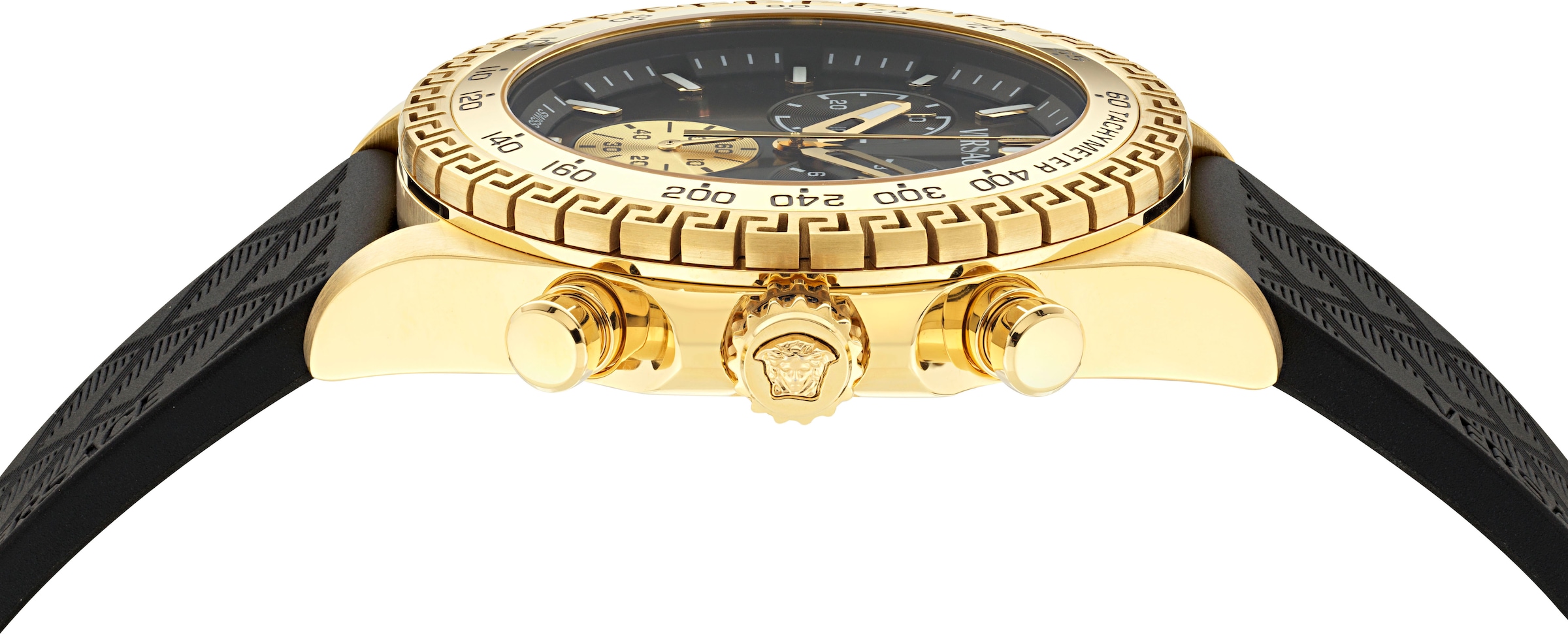 Versace Chronograph »VERSACE CHRONO X«, Quarzuhr, Armbanduhr, Herrenuhr, Swiss Made,analog, Tag, Stoppfunktion