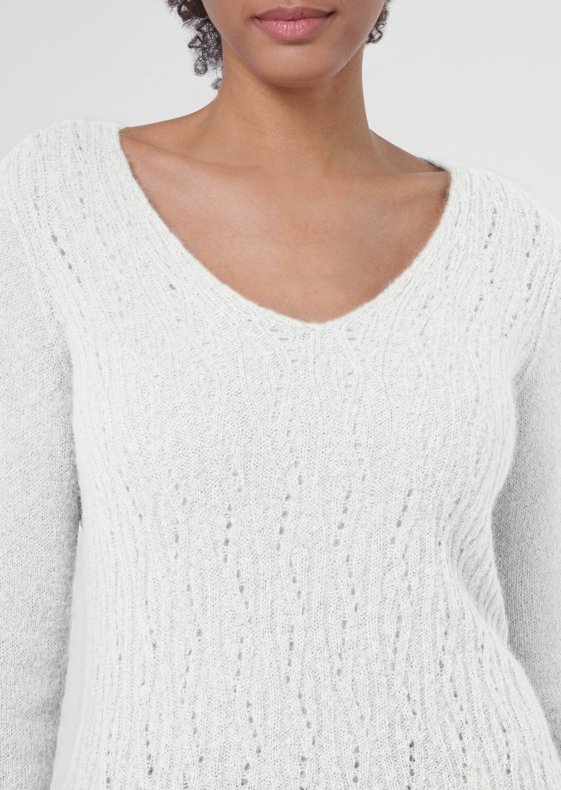 MADELEINE Longpullover »Pullover Ajour-Pullover aus Alpaka- Mischung«