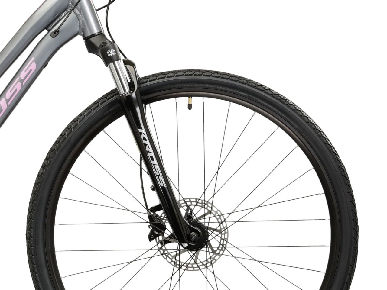 Kross Crossrad »KROSS Crossrad Damen 28" Evado 4.0 grau 16 Gänge« 16 Gang Shimano ACERA M3020 Schaltwerk Kettenschaltung