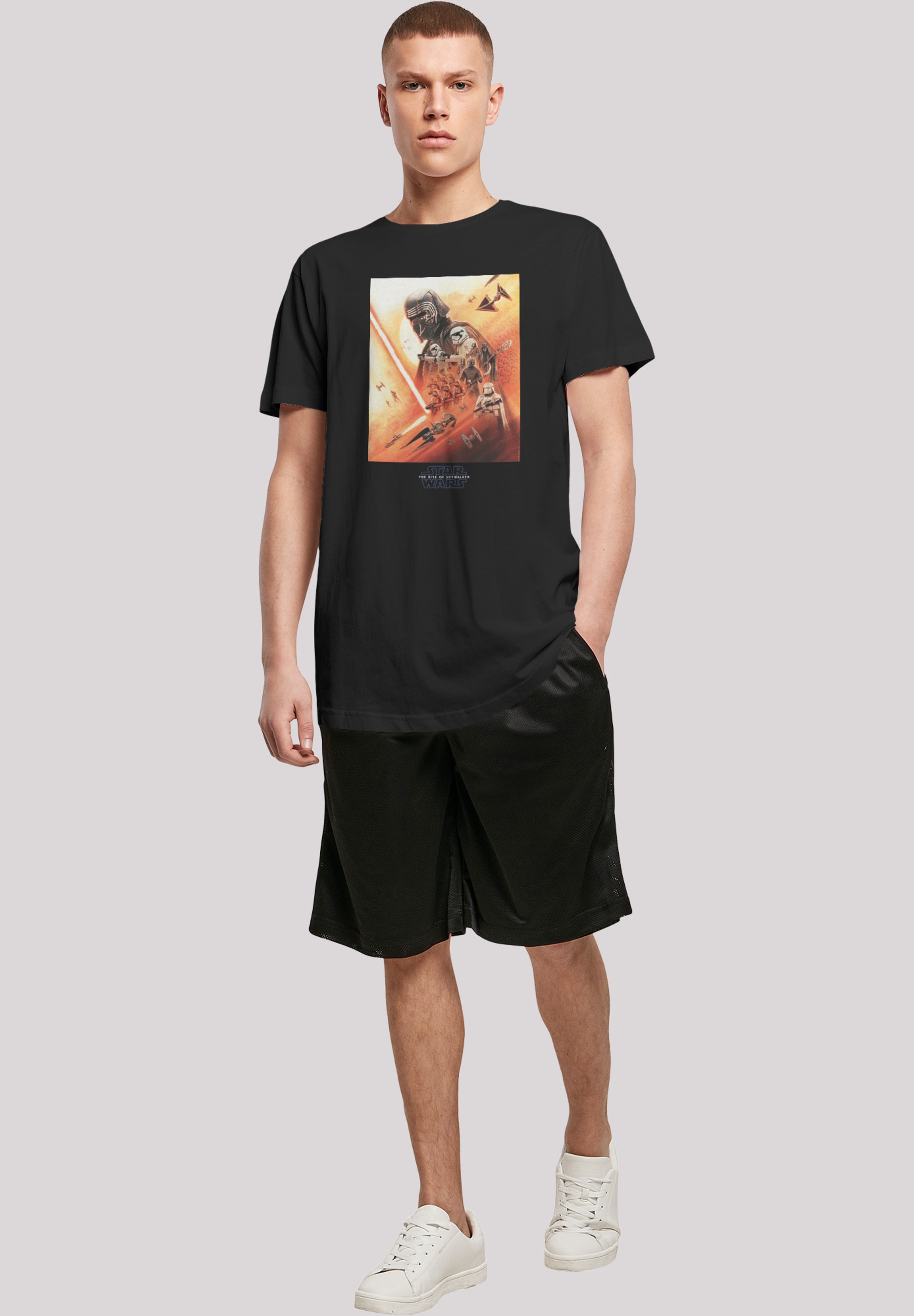 F4NT4STIC T-Shirt »Star Wars Rise Of Skywalker First Order Boys«, Herren,Premium Merch,Lang,Longshirt,Bedruckt