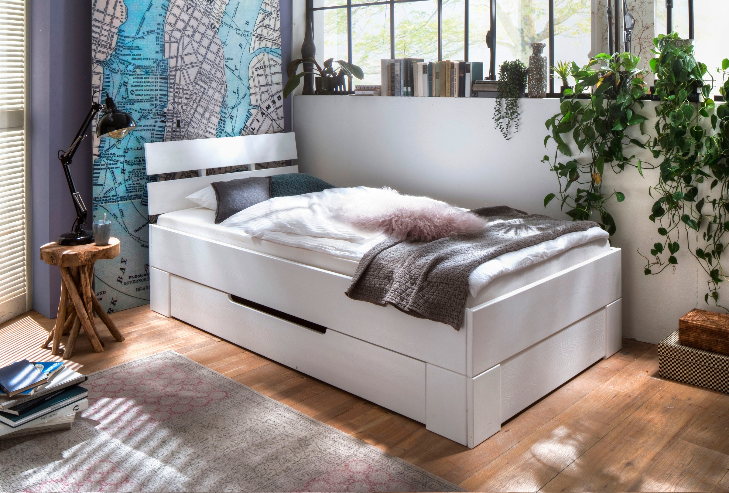 Thumbnail - Home affaire Schubkasten-Unterbau "Progress Schublade für extra Stauraum unter dem Bett", Massivholz, FSC-zertifiziert, ...