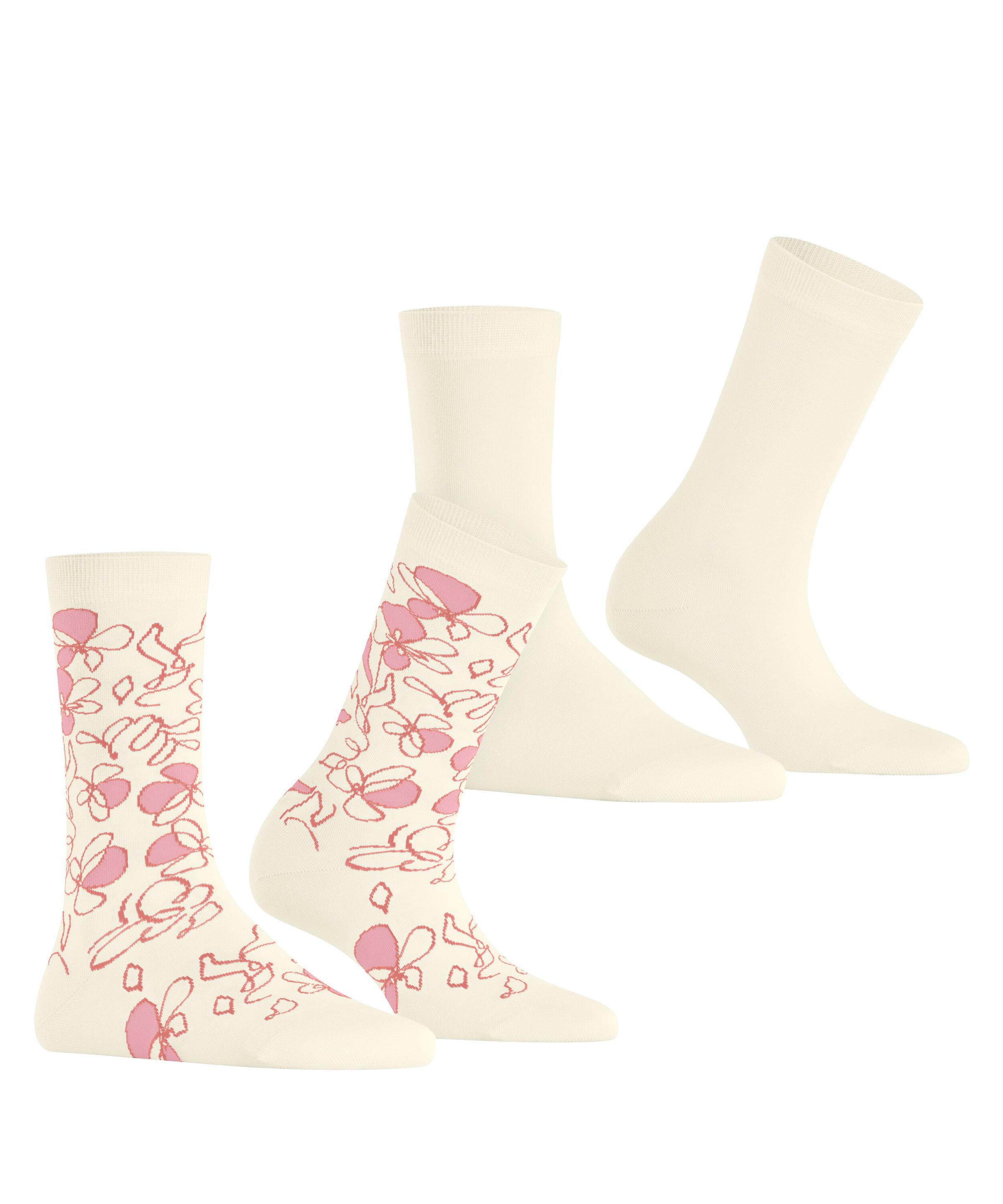 Esprit Socken »Flower Sketch 2-Pack« 2 Stk. tlg.