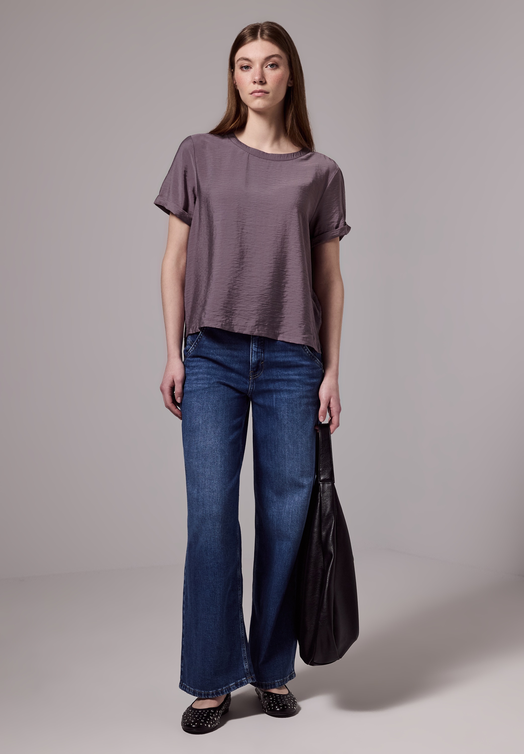 STREET ONE STUDIO Shirtbluse aus softem Materialmix