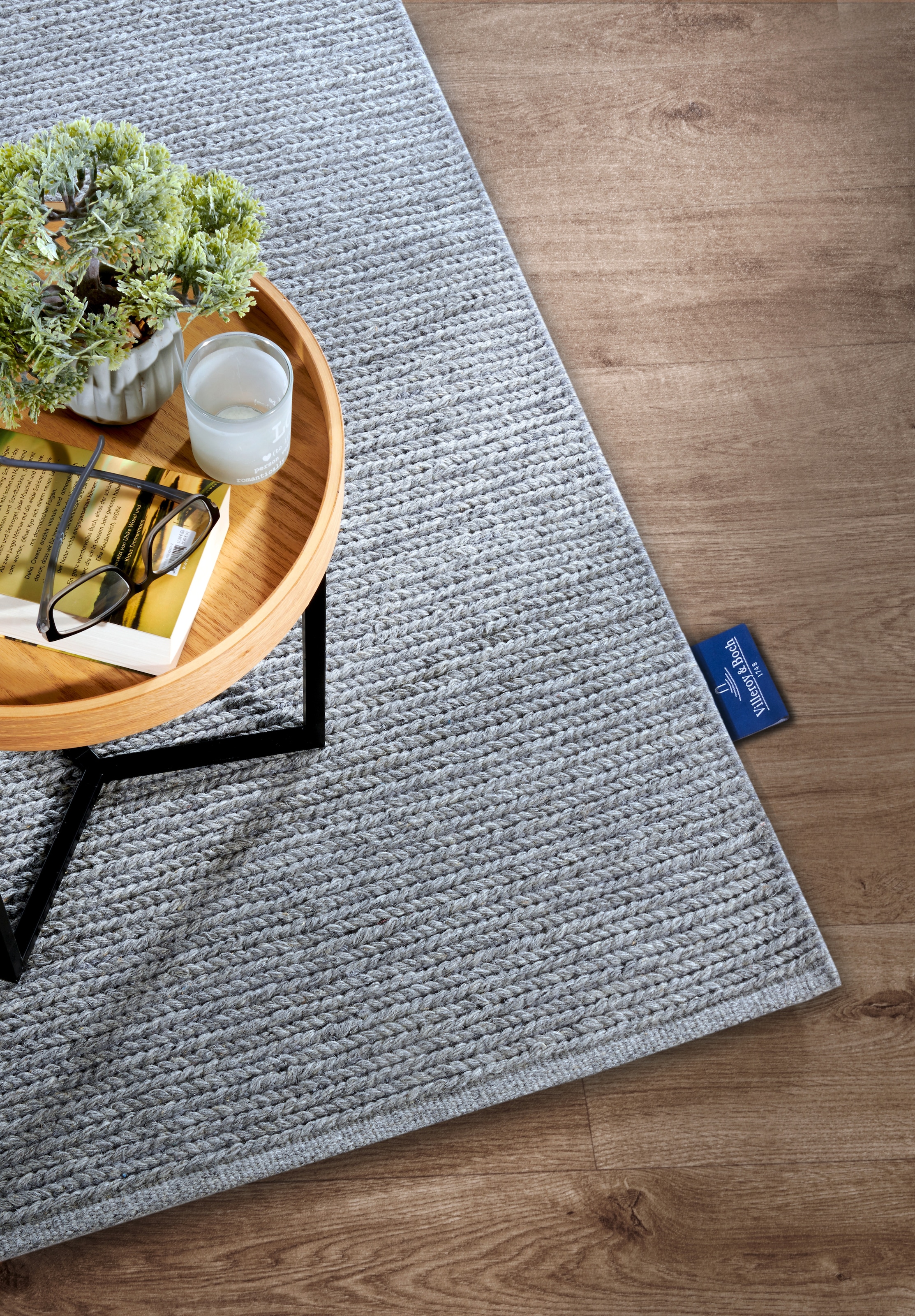 Villeroy & Boch Wollteppich »Francois«, rechteckig, 7 mm Höhe, in rund, oval, Läufer, handgewebt, Wolle, Wohnzimmer, Schlafzimmer