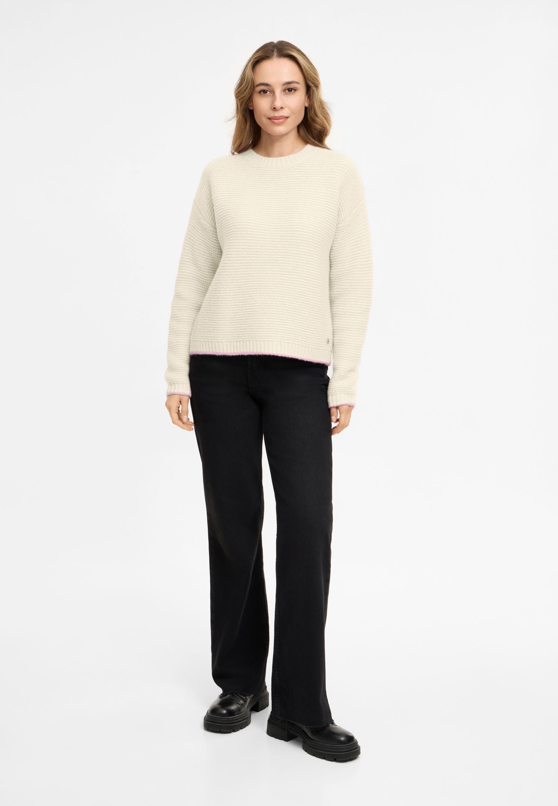 Frieda & Freddies Strickpullover »Frieda & Freddies Pullover mit Zopfstrickdetail«