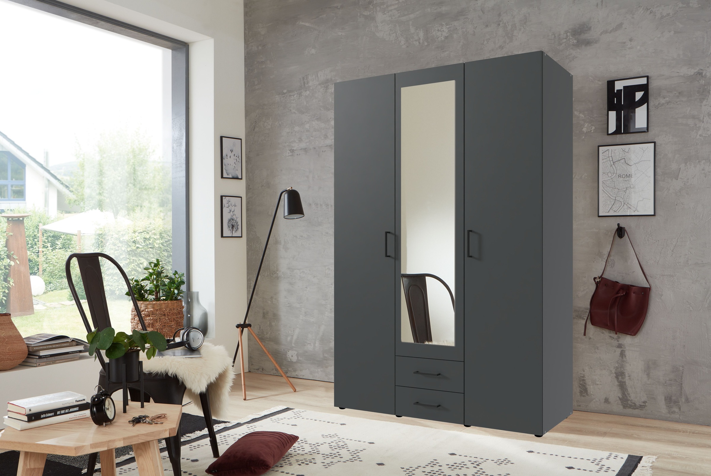 Wimex Drehtürenschrank "Mugano, 135 oder 180cm breit, 208 oder 236cm hoch, günstig online kaufen