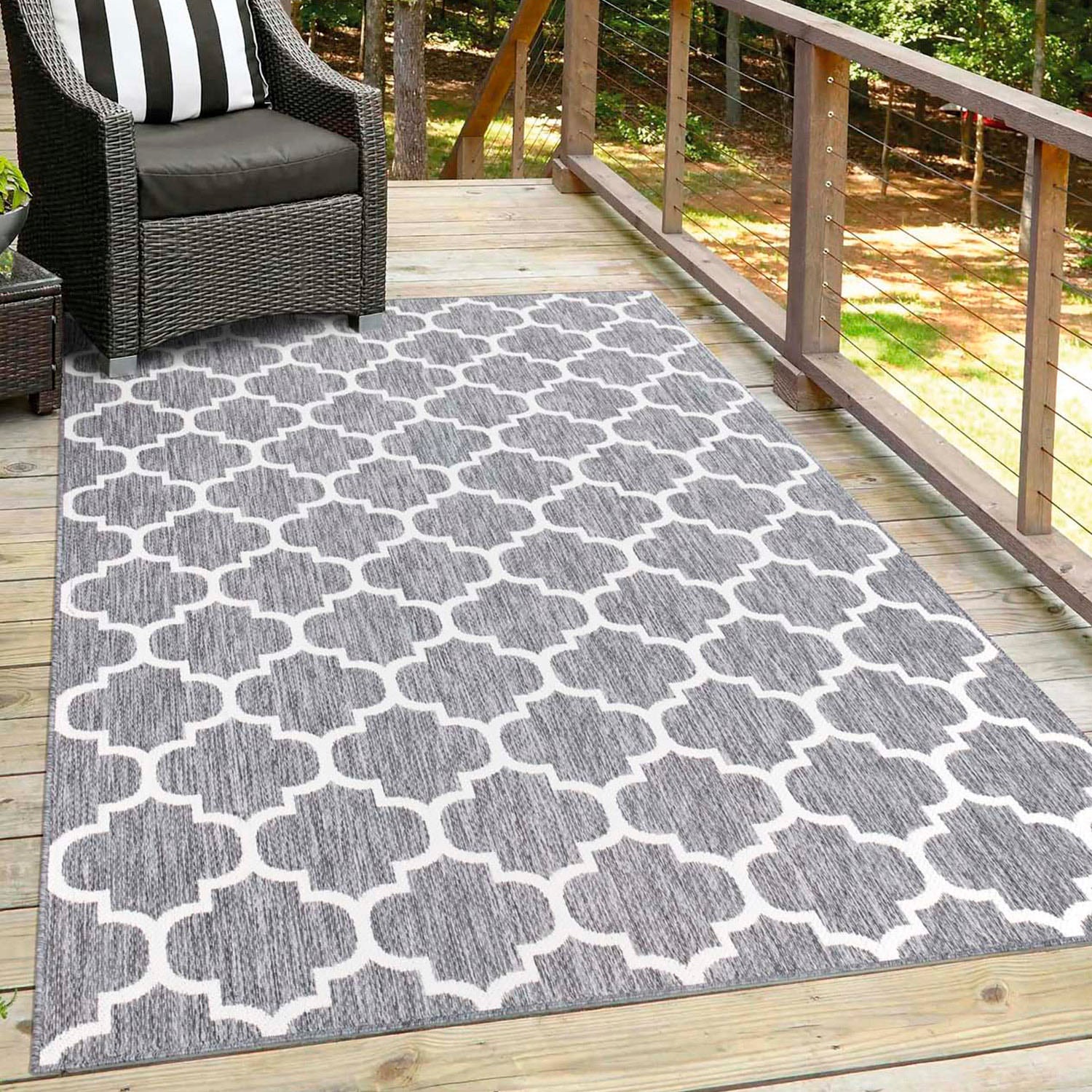 Carpet City Outdoorteppich »Outdoor 462«, rechteckig, 5 mm Höhe, Läufer, UV-beständig, Flachgewebe, auch quadratisch, In- und Outdoor