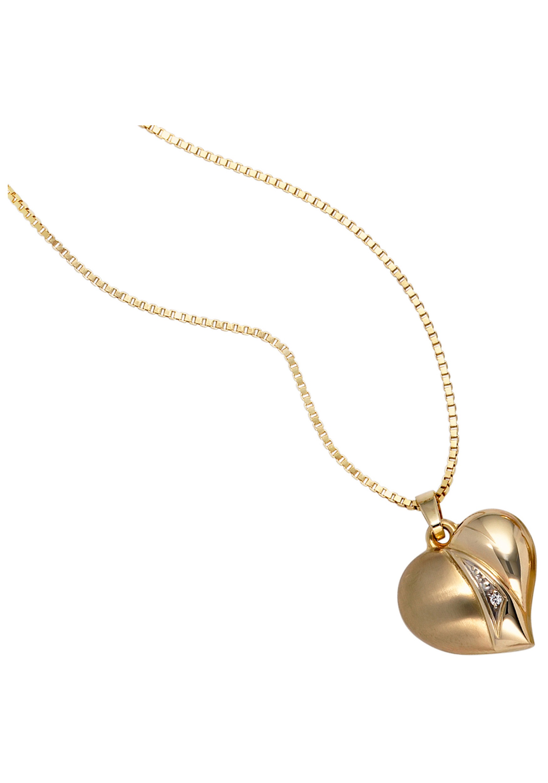 Zirkonia »Anhänger JOBO | 333 Gold bestellen online mit Herzanhänger Herz«, BAUR