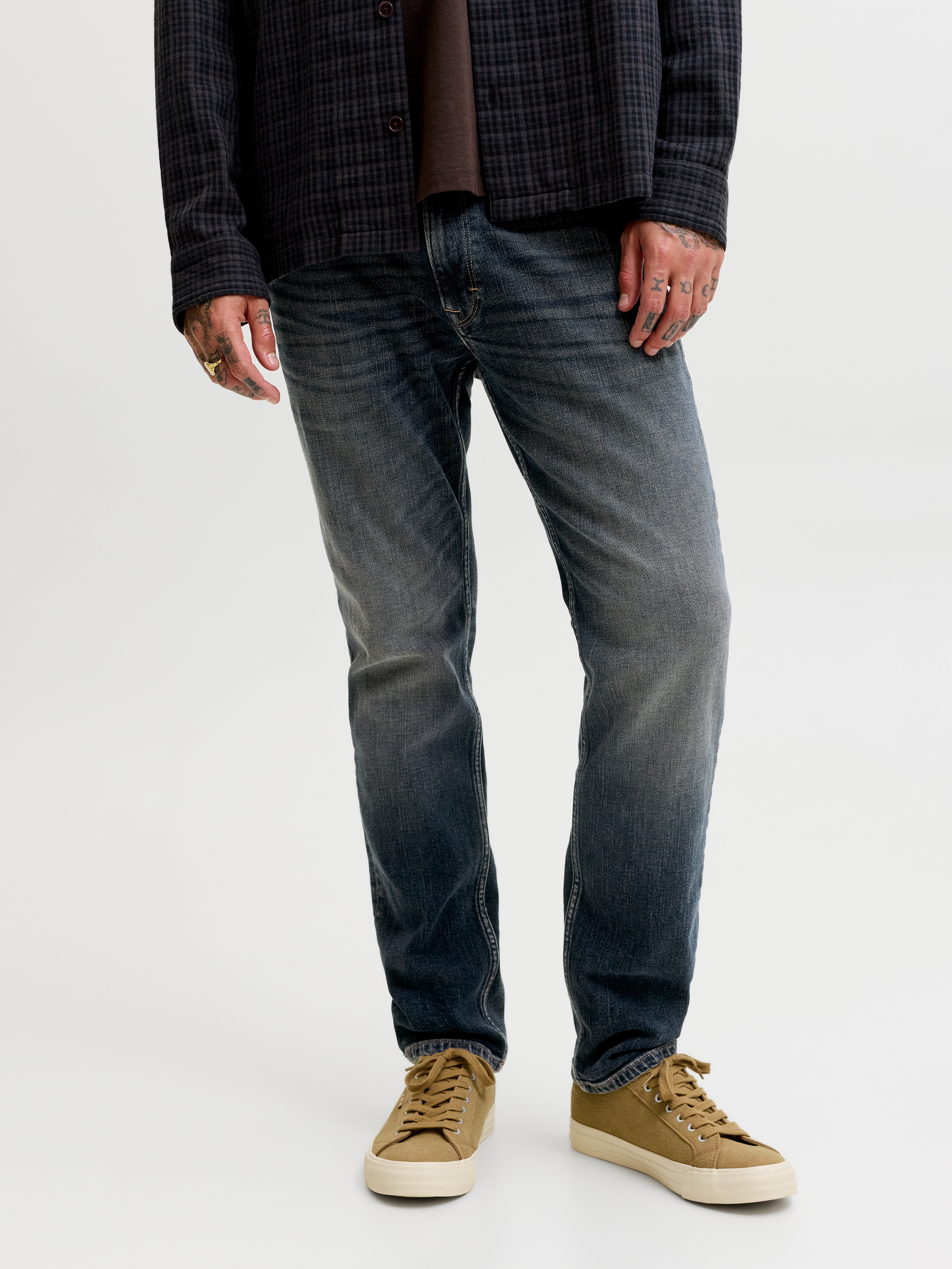 Jack & Jones Regular-fit-Jeans "JJICLARK JJDUKE JJ 696 NOOS" Baumwollmischung, regular fit
