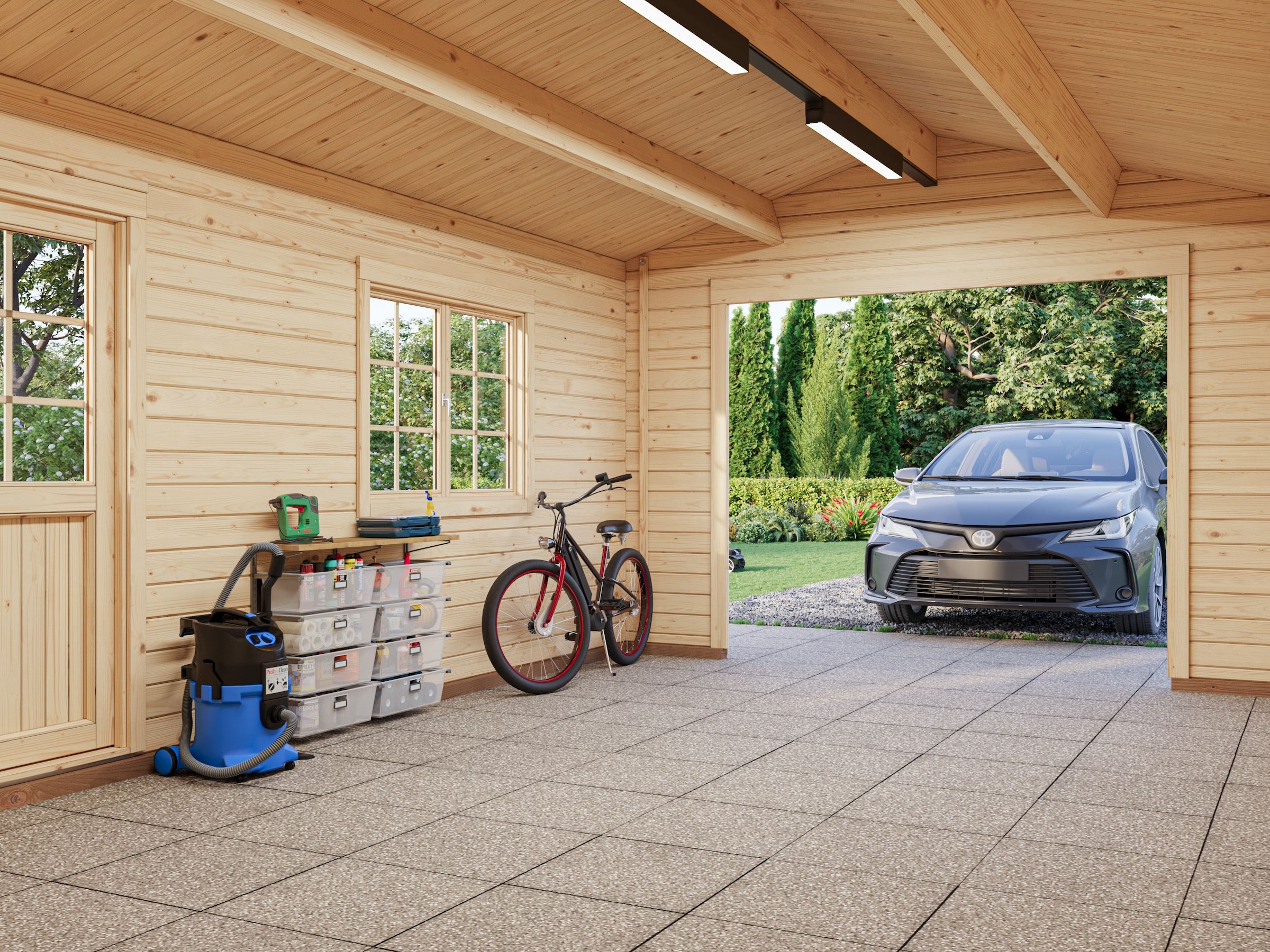 Palmako Garage »Roger, ohne Tor« BxTxH: 426x598x276 cm