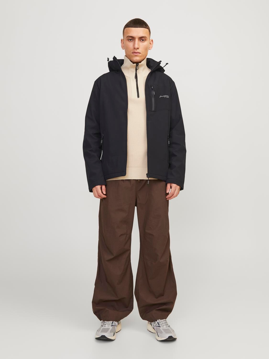 Jack & Jones Softshelljacke »JJ JJTYSON SOFTSHELL JACKET«, mit Kapuze