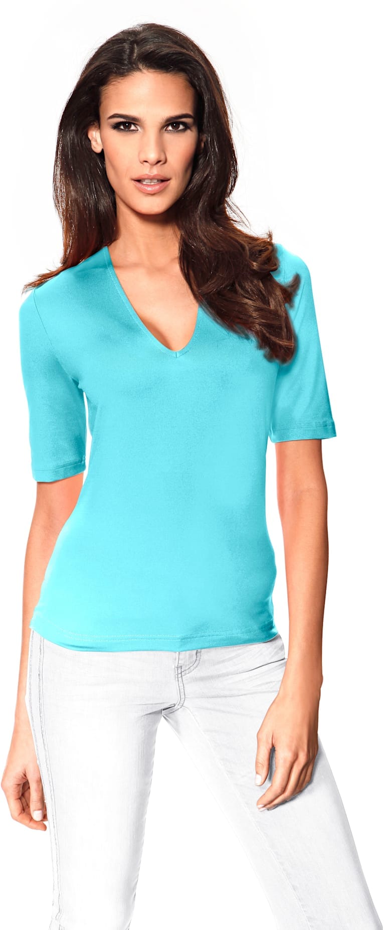 ASHLEY BROOKE by heine V-Shirt "V-Shirt", (1 tlg.) günstig online kaufen
