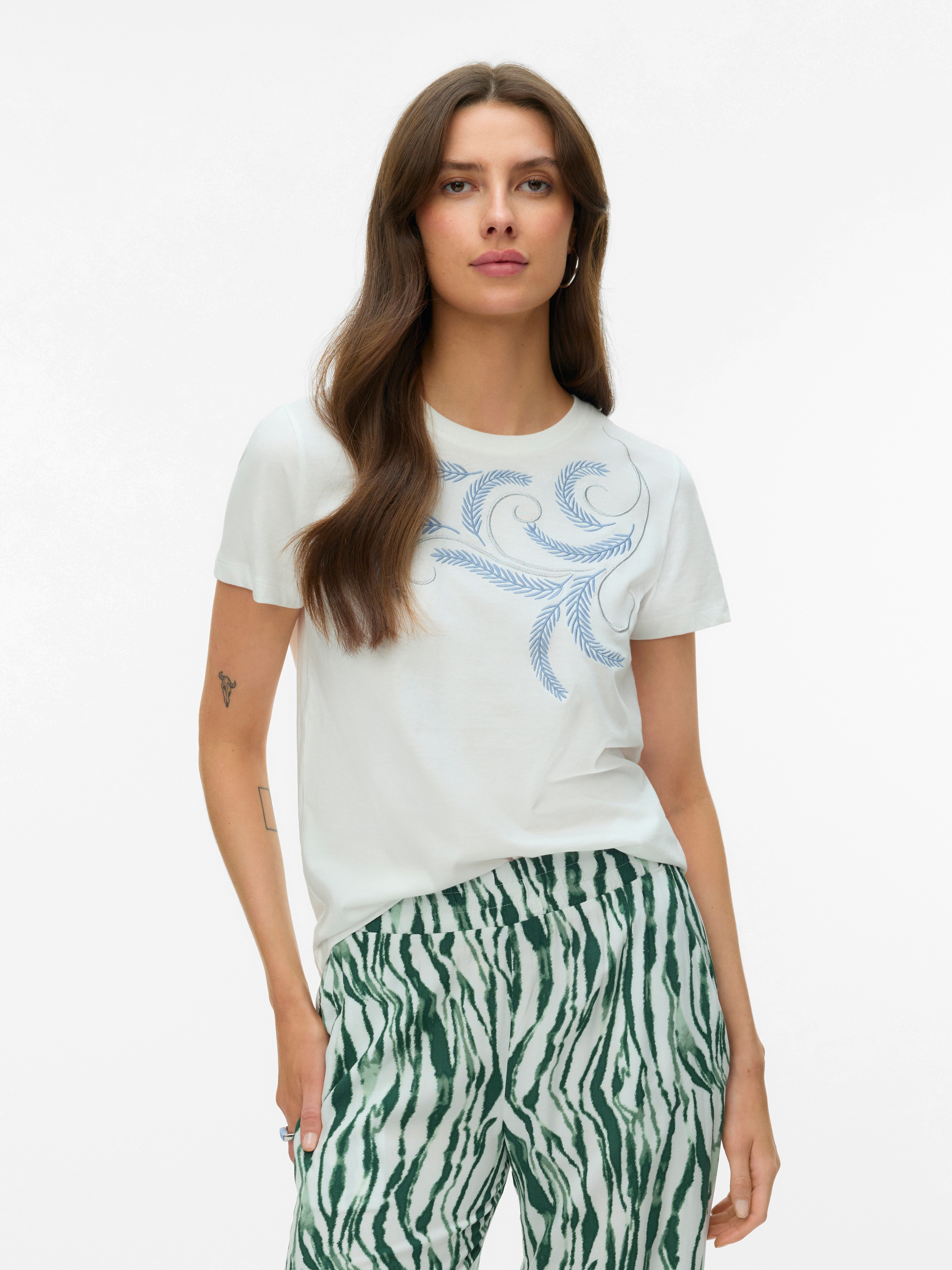 Vero Moda Kurzarmshirt "VMGLOW SS TOP BOX JRS" Baumwolle günstig online kaufen