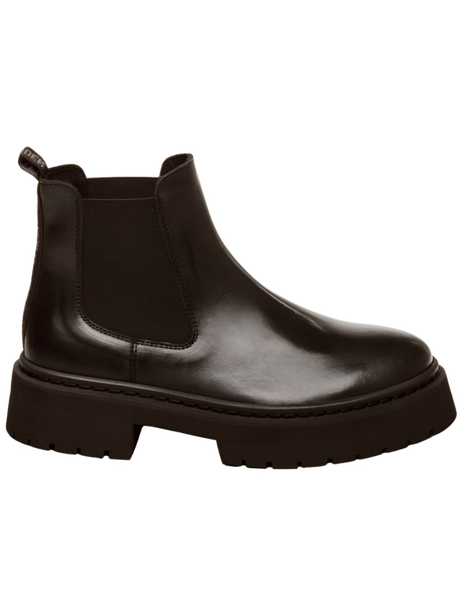 Stiefelette STEVE MADDEN "STEVE MADDEN Stiefelette Leder/Textil", Damen, Gr. 38, schwarz, Leder, Textil, Schuhe Stiefelette 3