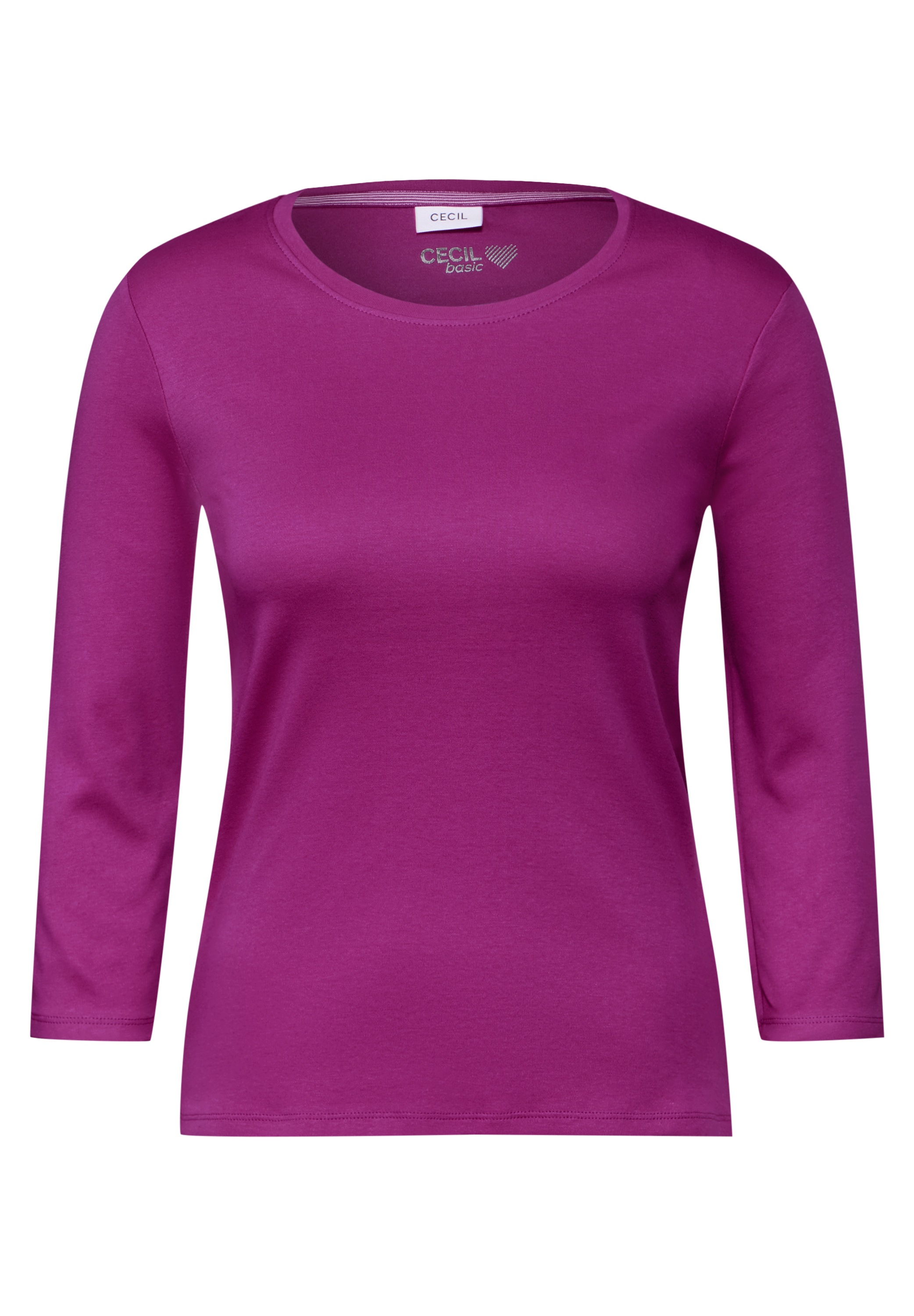Cecil 3/4-Arm-Shirt, aus reiner Baumwolle