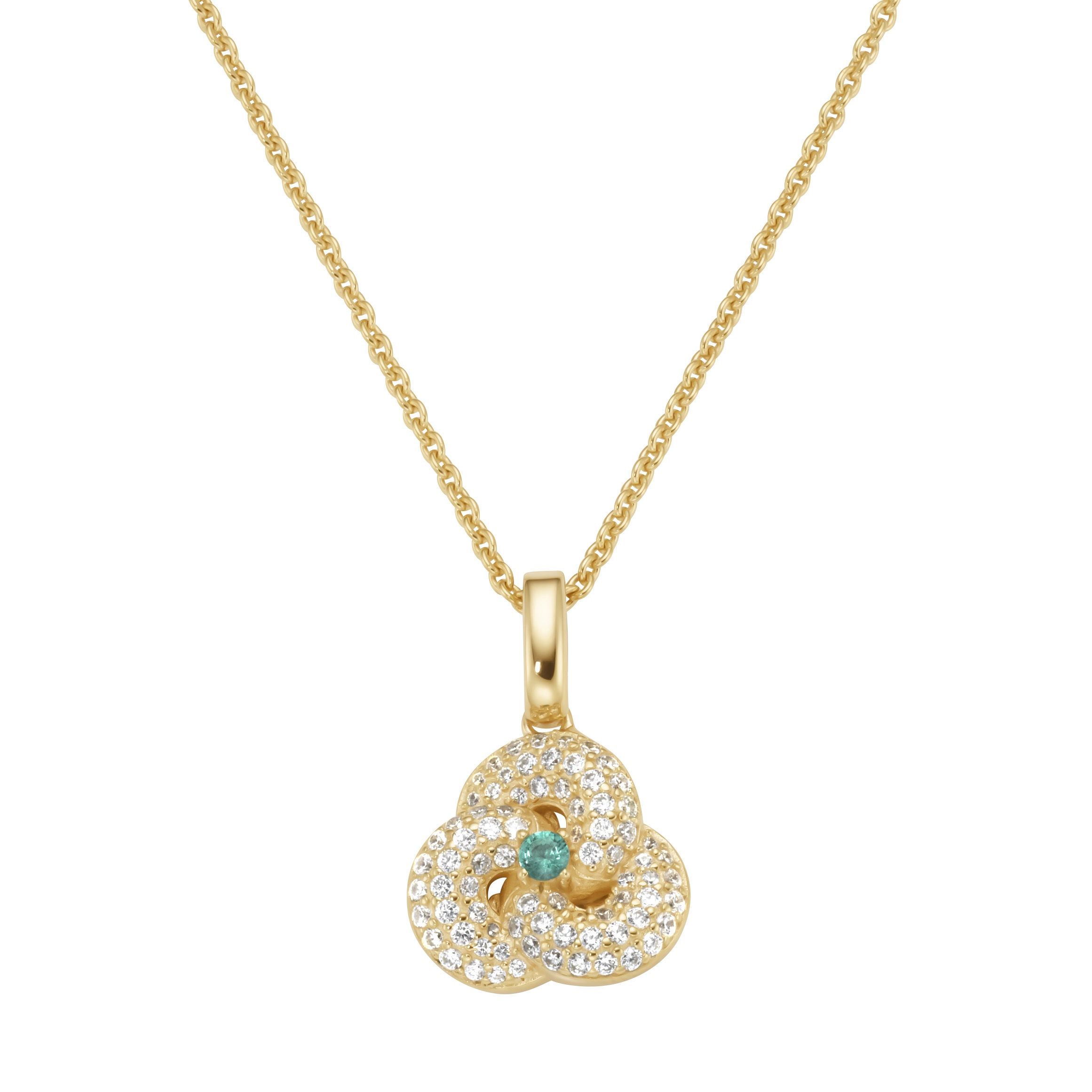 Smart Jewel Kette mit Anhänger »Anhänger mit Zirkonia und Zierstein, Silber 925«