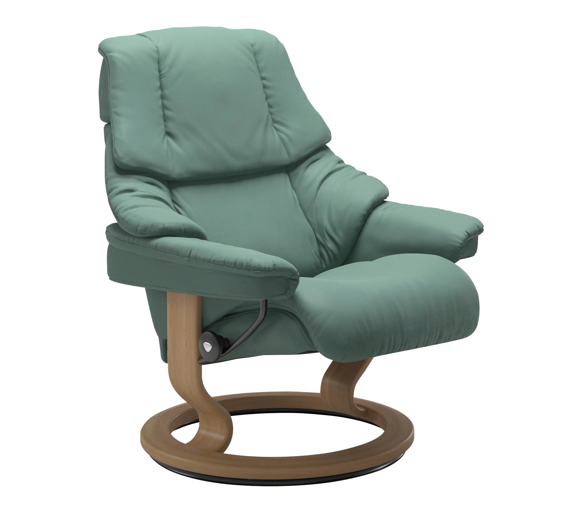 Stressless® Relaxsessel »Reno«, (Set, Relaxsessel mit Hocker), mit Hocker, mit Classic Base, Größe S, M & L, Gestell Eiche