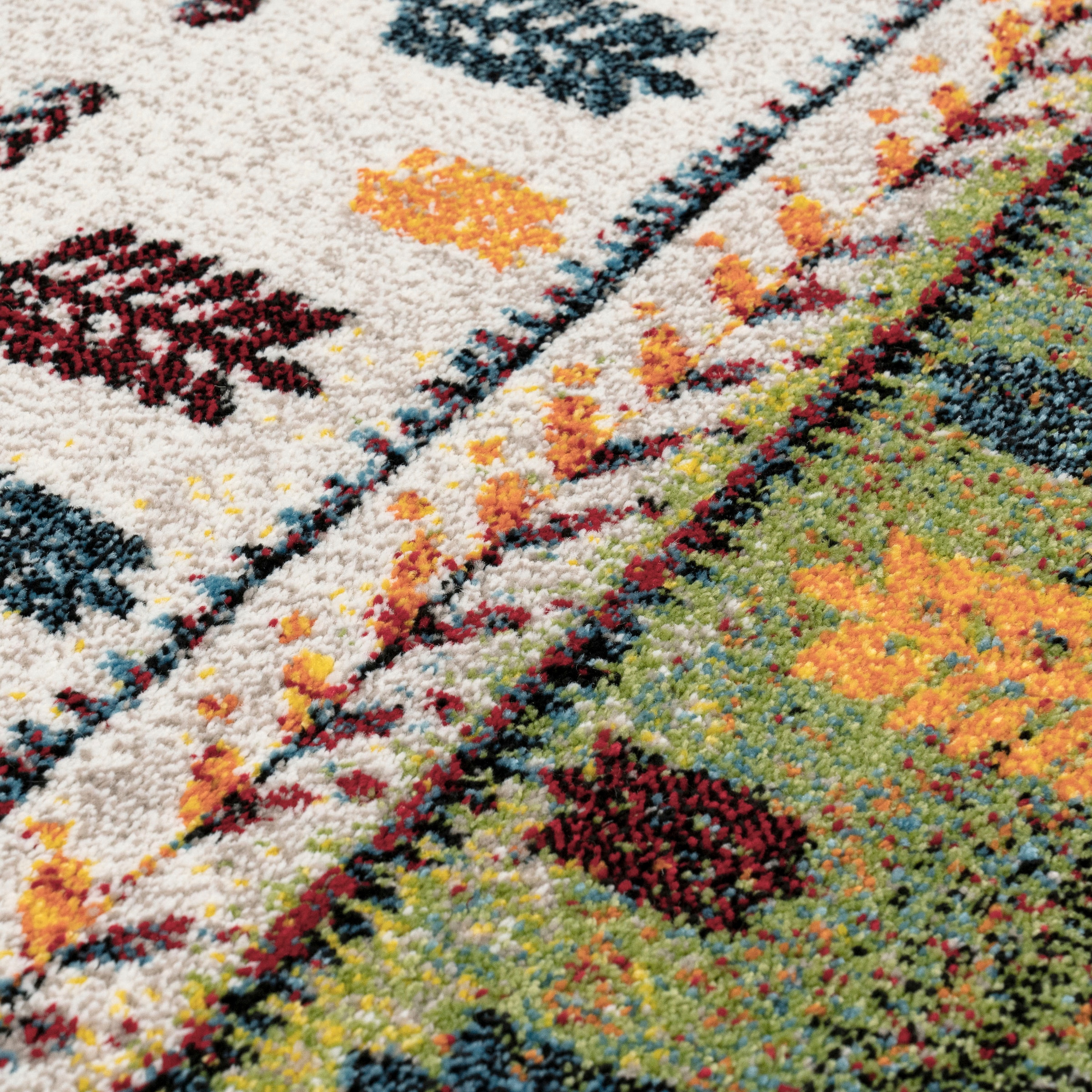 Paco Home Teppich »Nomaden 818«, rechteckig, 16 mm Höhe, Kurzflor, Gabbeh Design, gestreift, ideal im Wohnzimmer & Schlafzimmer