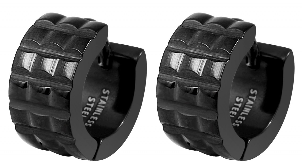 Adelia´s Paar Creolen »Unisex Creolen aus poliertem Edelstahl Ø 10 mm«