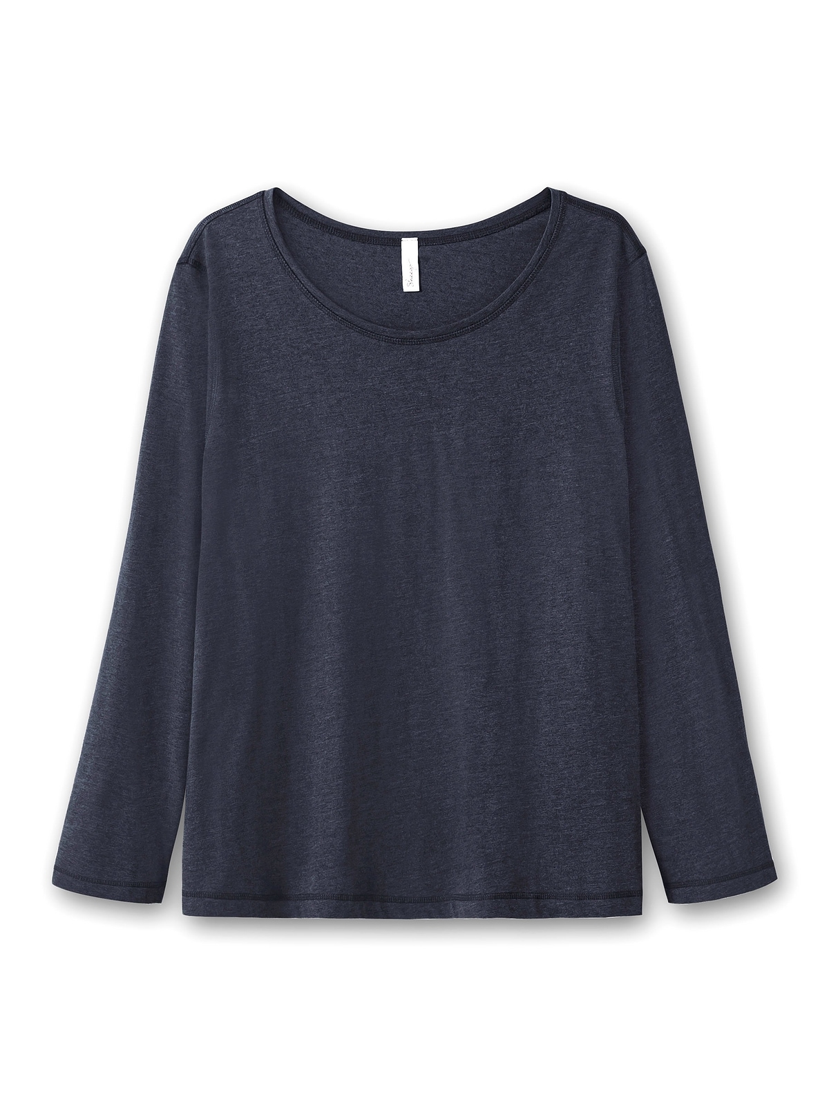 Sheego Langarmshirt »Große Größen«, in melierter Optik bestellen | BAUR | Basic-Shirts