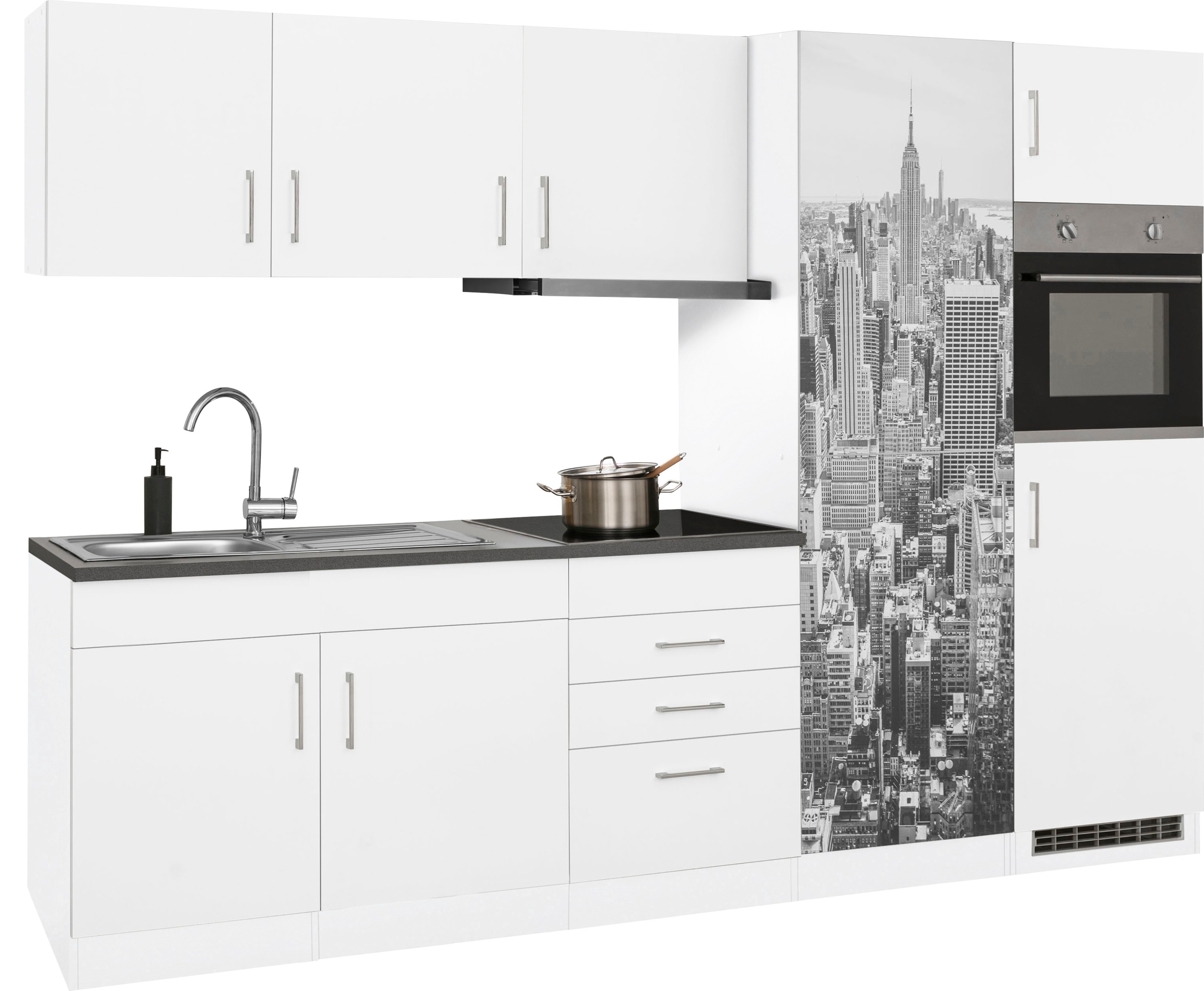KOCHSTATION Küchenzeile "KS-Paris – Küchen mit einzigartigen Fotomotiven au günstig online kaufen