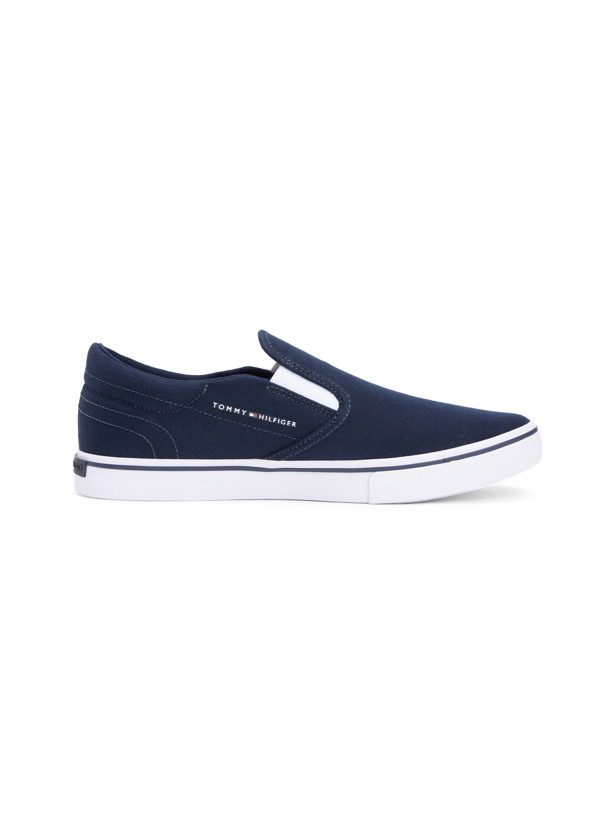 Tommy Hilfiger Slip-On Sneaker »VULC CORE SLIP ON«  Freizeitschuh, Halbschuh, Slipper mit seitlichem Logoschriftzug