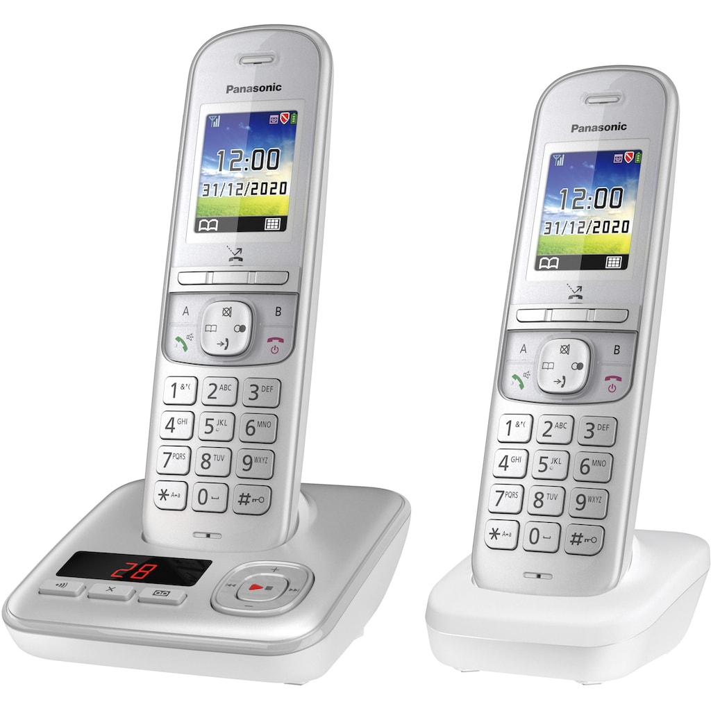 Panasonic Schnurloses DECT-Telefon »KX-TGH722 Duo«, (Mobilteile: 2)