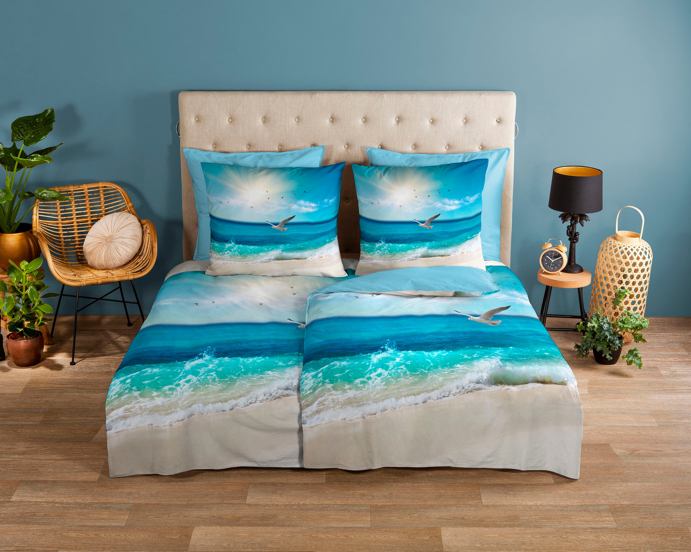 good morning Wendebettwäsche "Sealife" 2 Stk. 100% Baumwolle, 135x200, Reiß günstig online kaufen