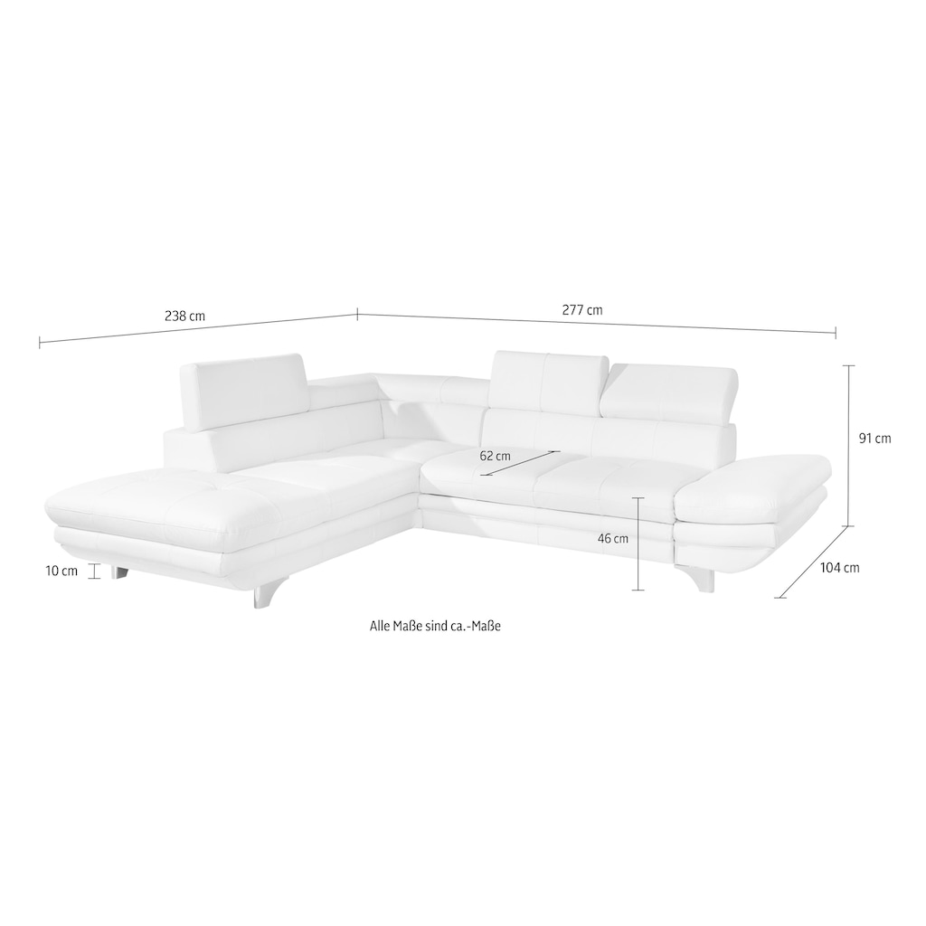 COTTA Ecksofa »Enterprise L-Form«