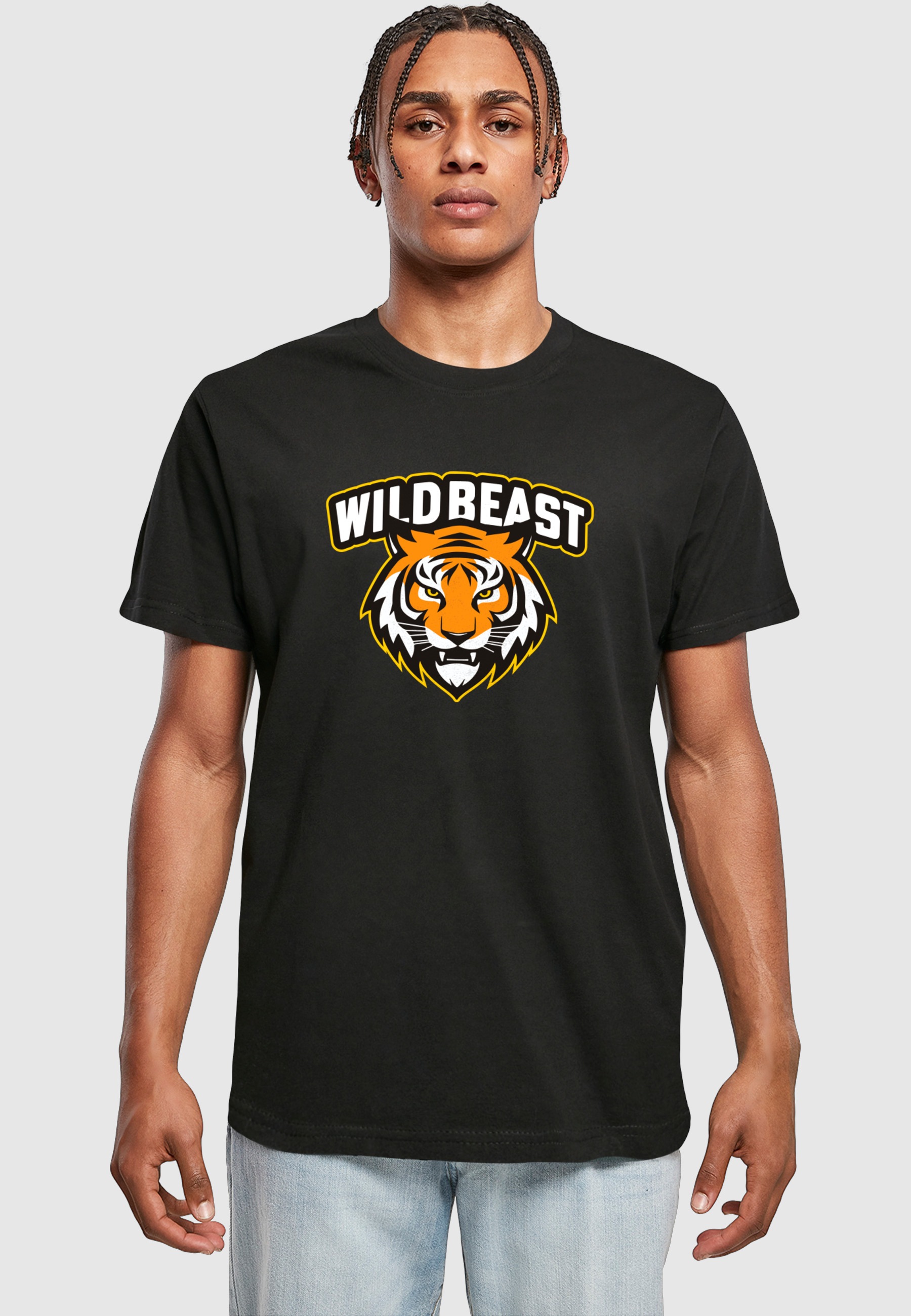 MisterTee T-Shirt »MisterTee Wild Beast Tiger Tee« 1 Stk.